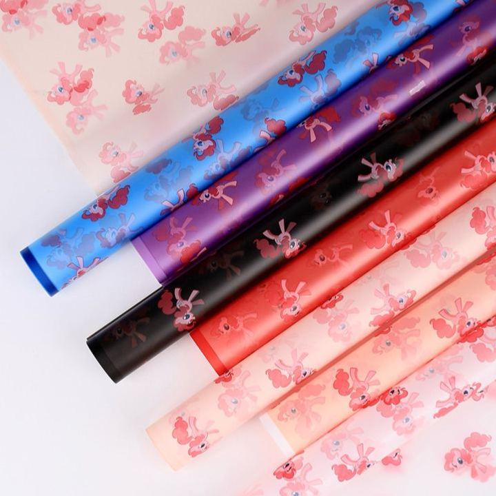 Papel Coreano Semi-Traslúcido My Little Pony - Borde Mágico Mate Impermeable (Diseño Arcoíris) | Mayoreo Premium MX-ywys