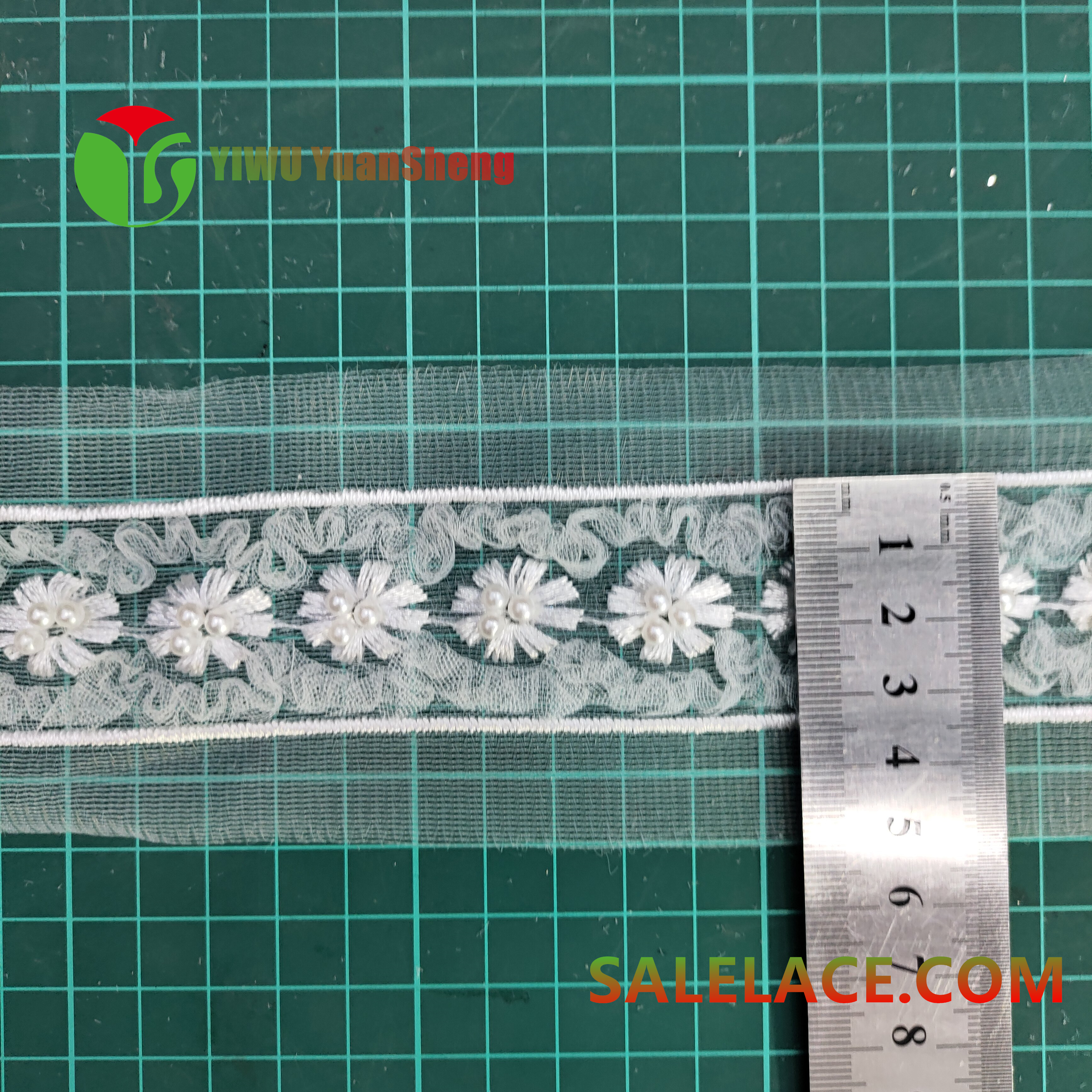 Glass bead mesh lace YS4609#