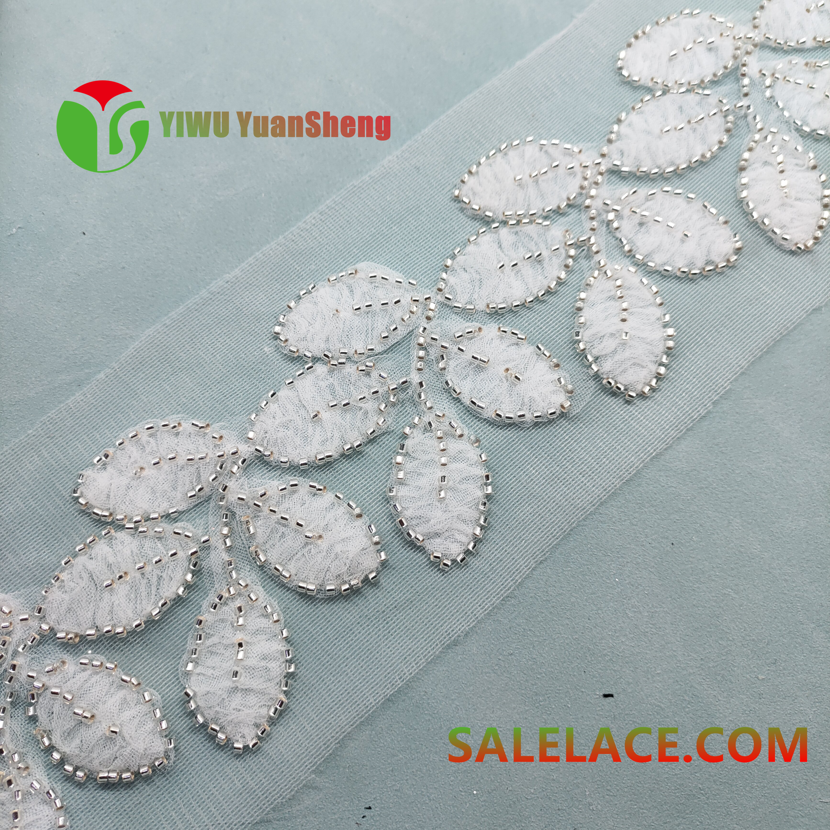 Glass bead mesh lace YS425#