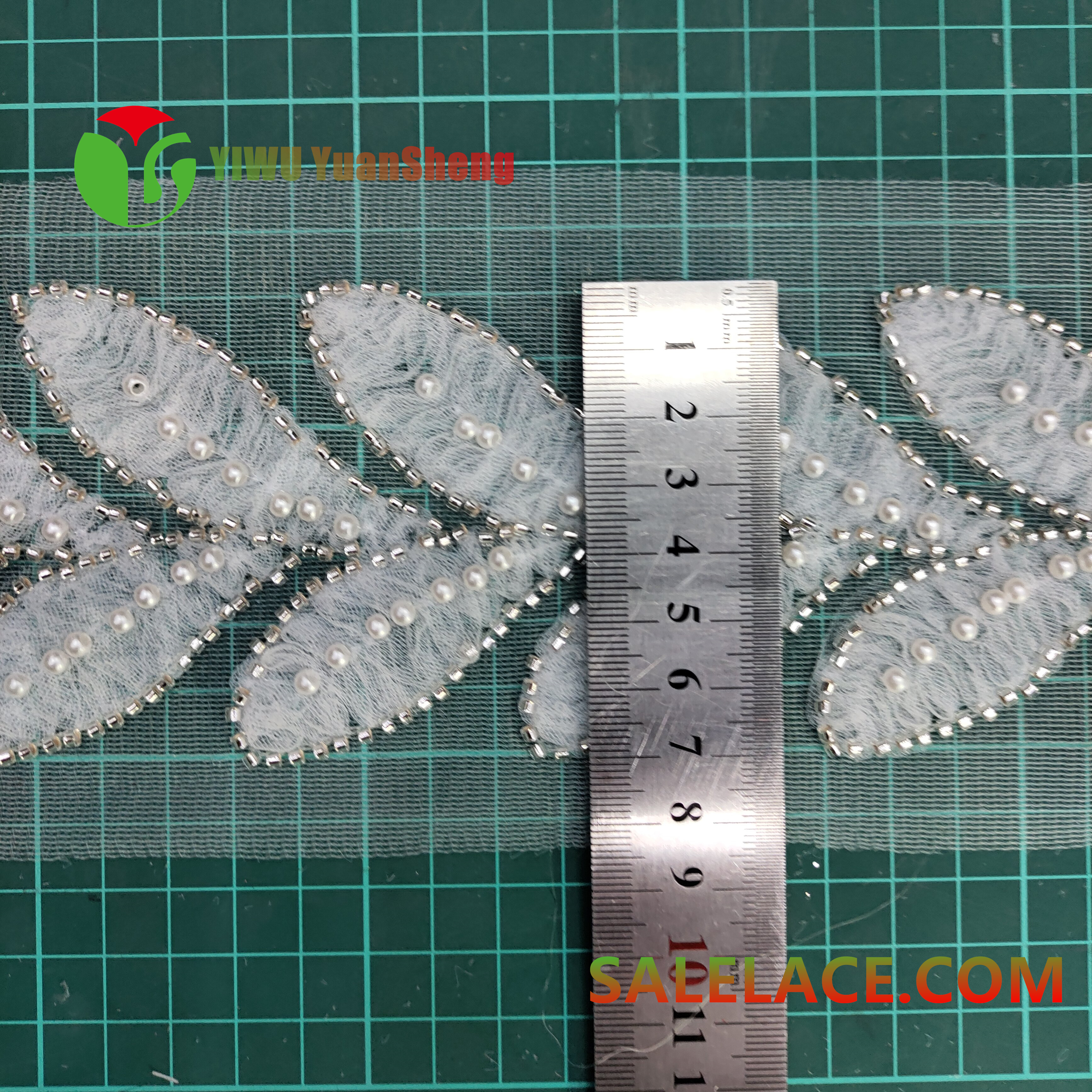 Glass bead mesh lace YS4661#