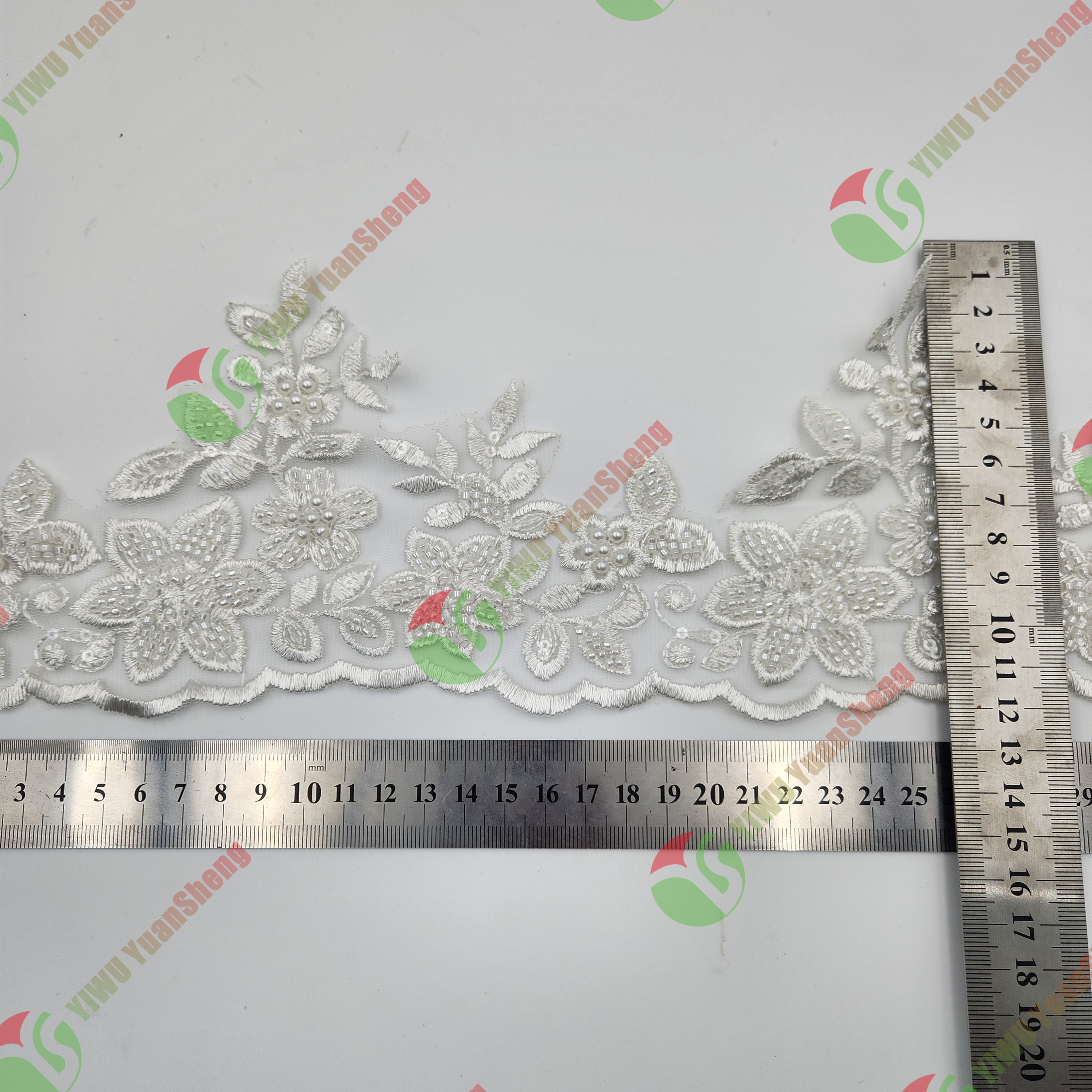 Glass bead mesh lace YS5001#