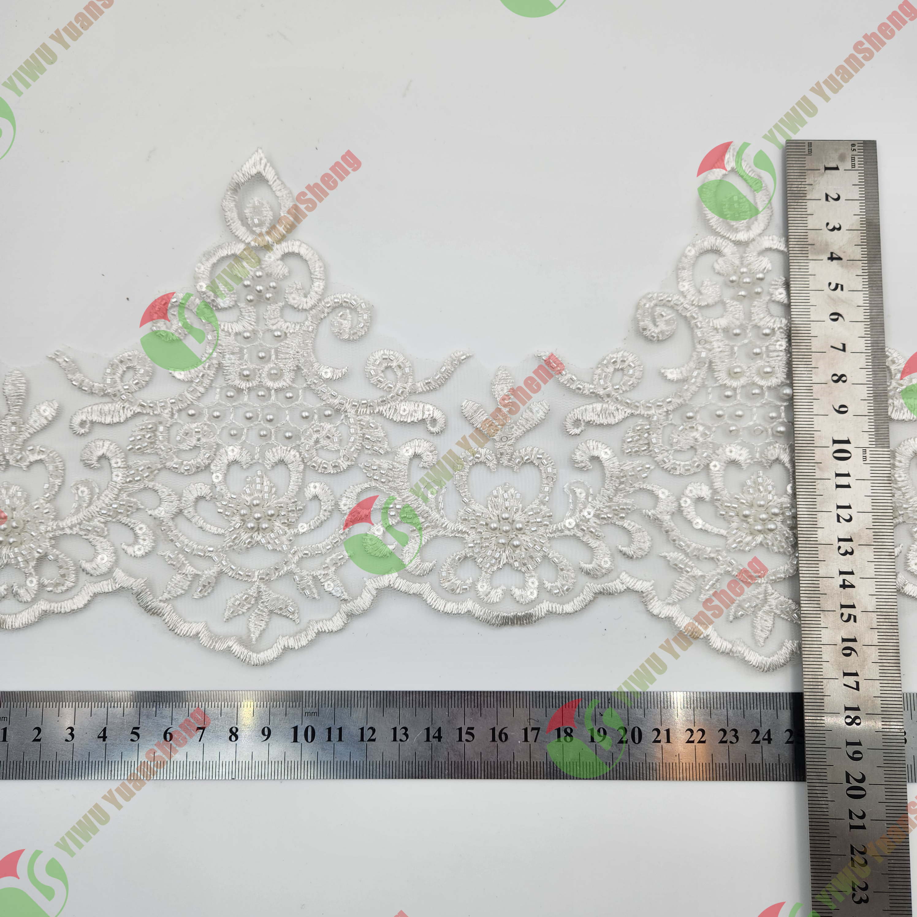 Glass bead mesh lace YS5005#