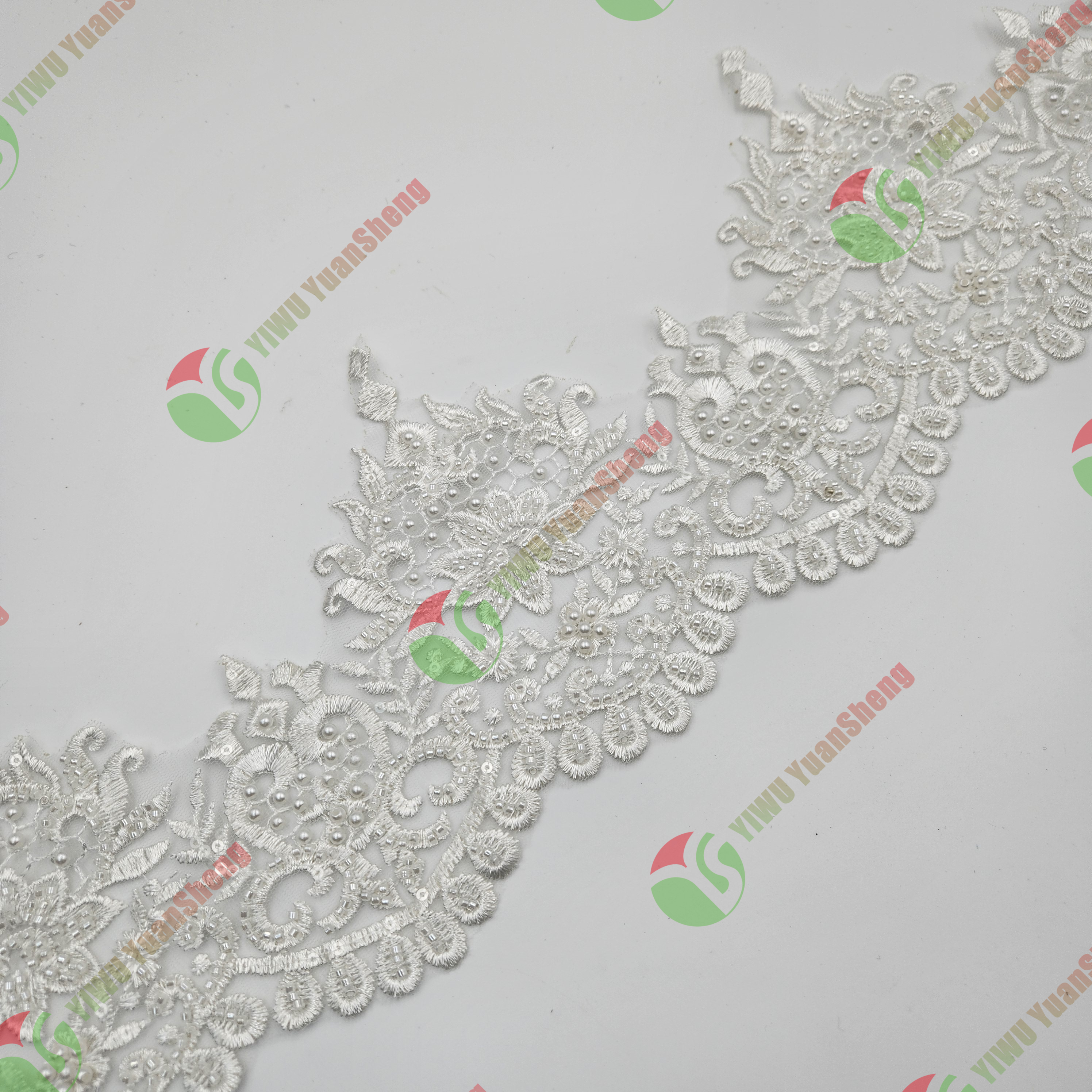 Glass bead mesh lace YS5007#
