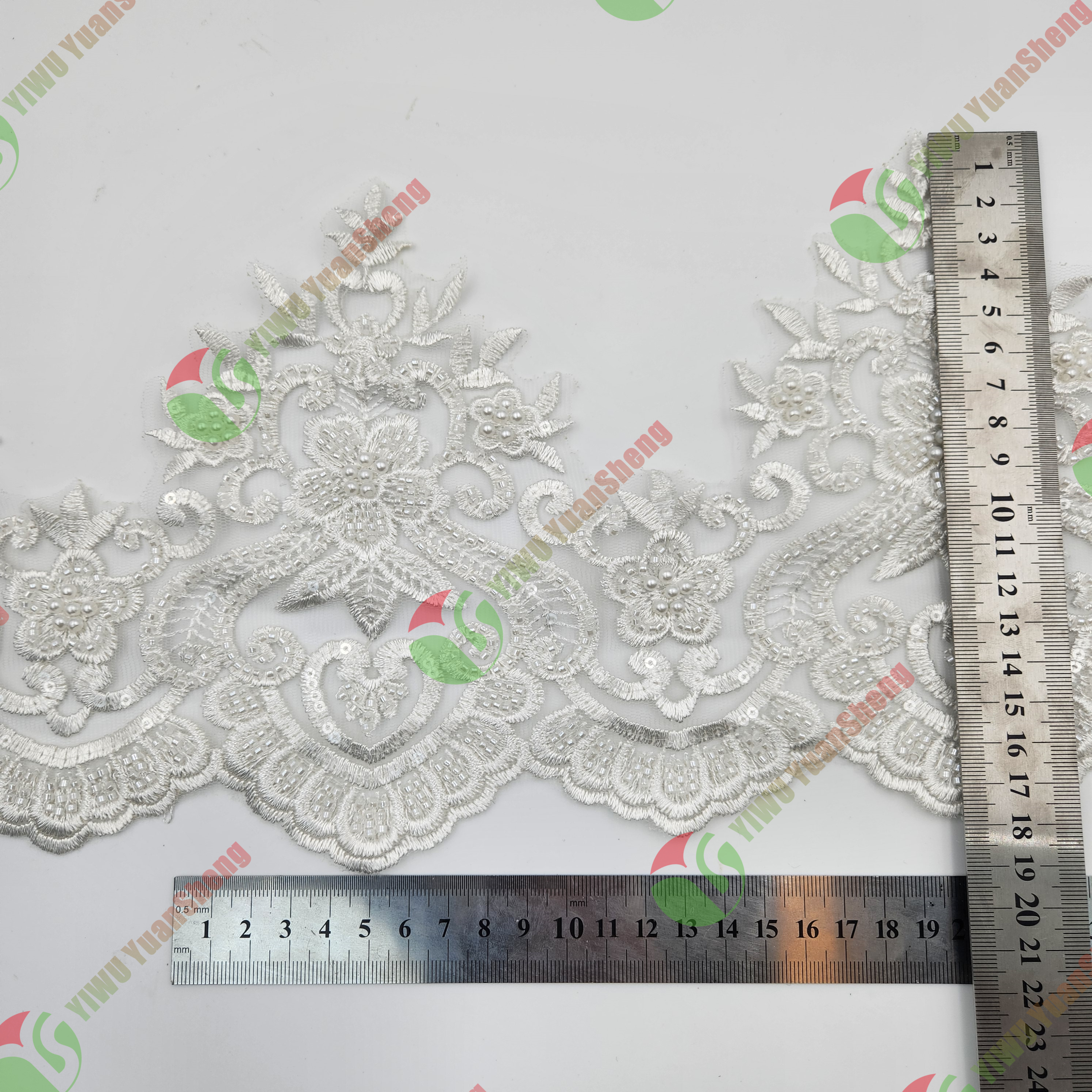 Glass bead mesh lace YS5009#
