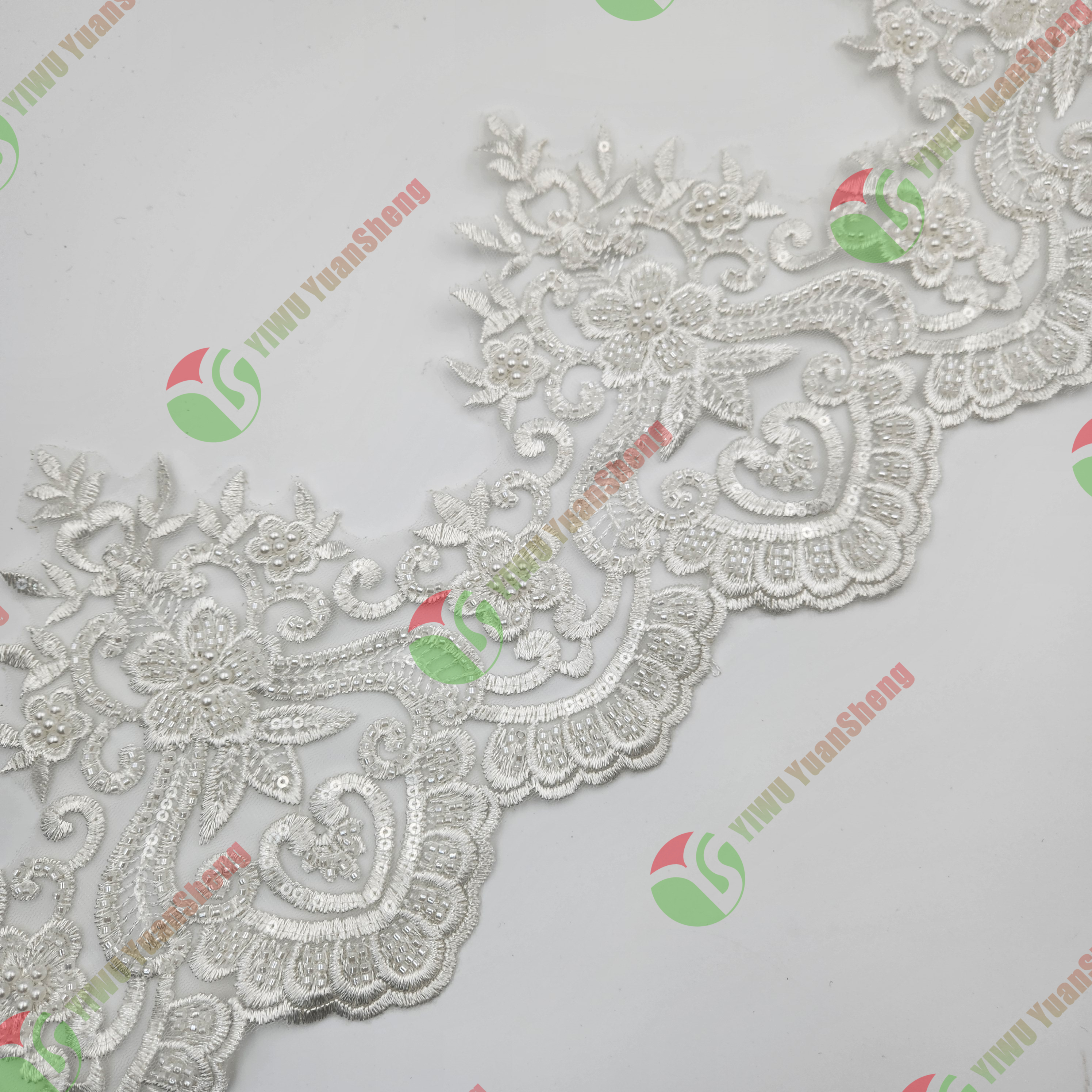 Glass bead mesh lace YS5009#