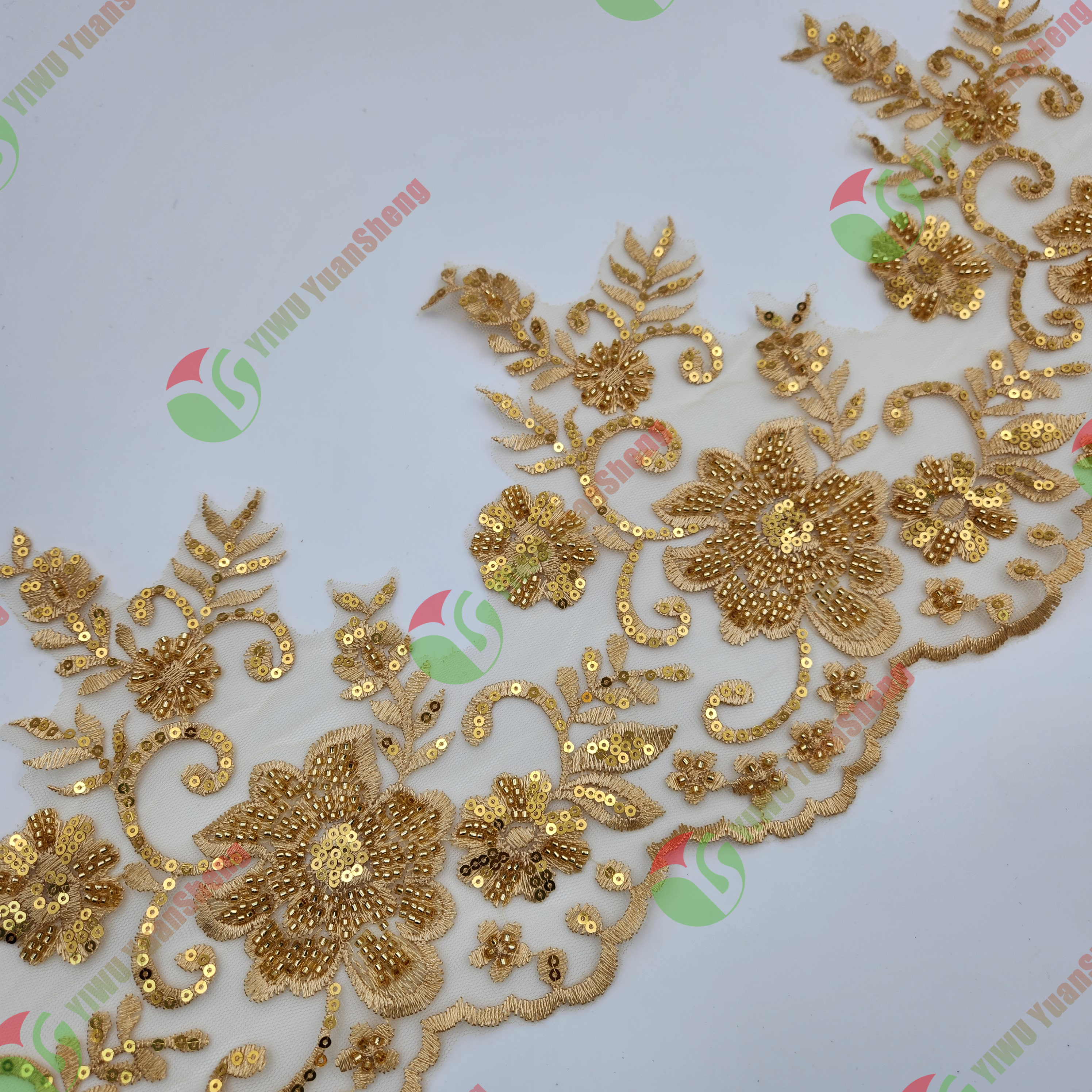 Glass bead mesh lace YS5100#