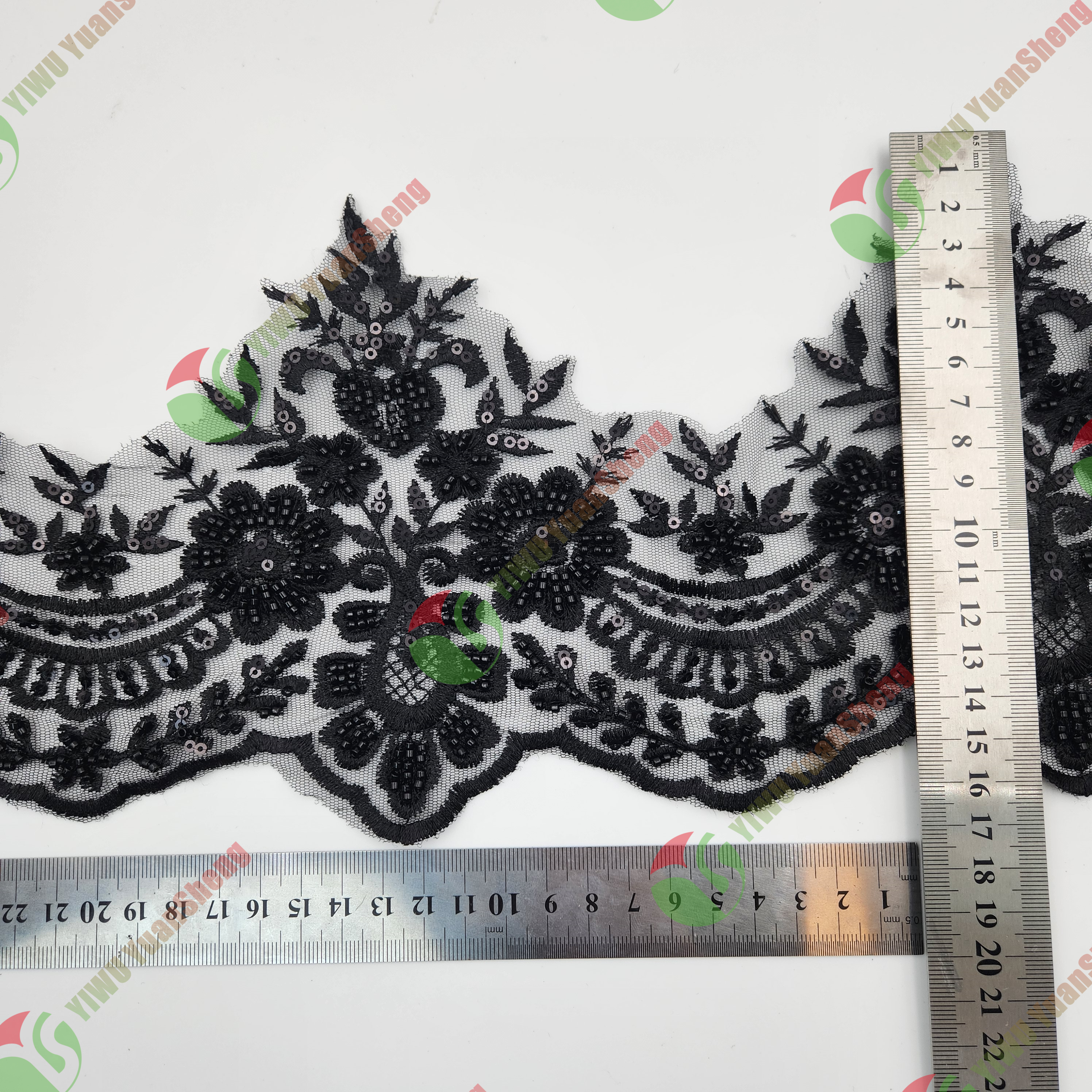 Glass bead mesh lace YS5103#