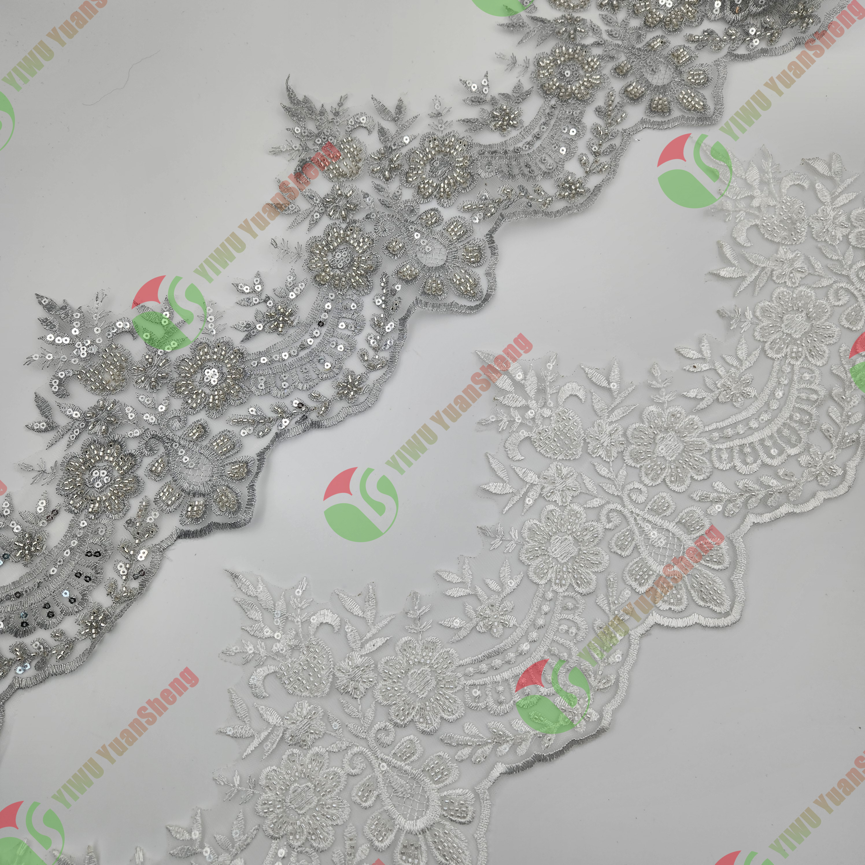 Glass bead mesh lace YS5103#