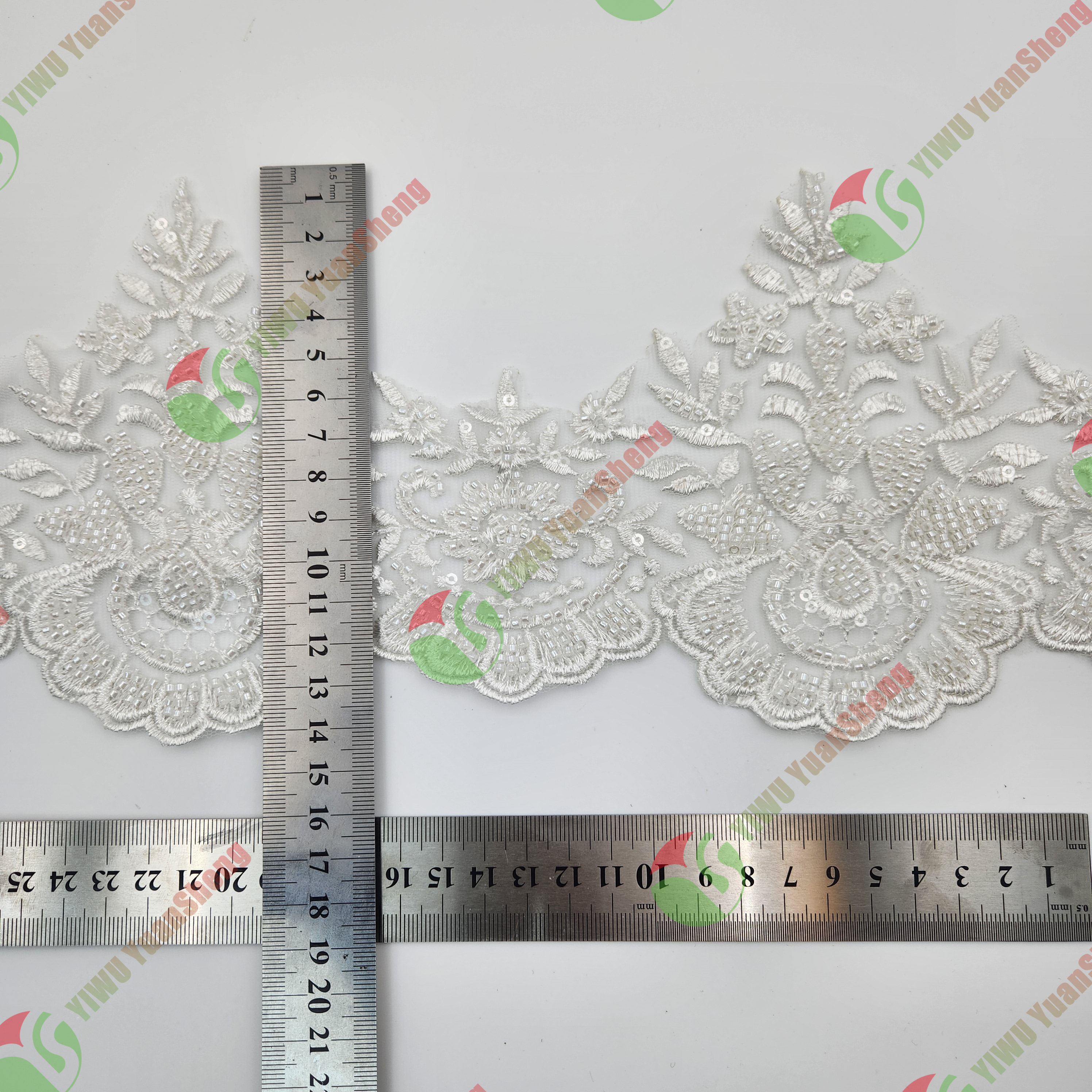 Glass bead mesh lace YS5106#