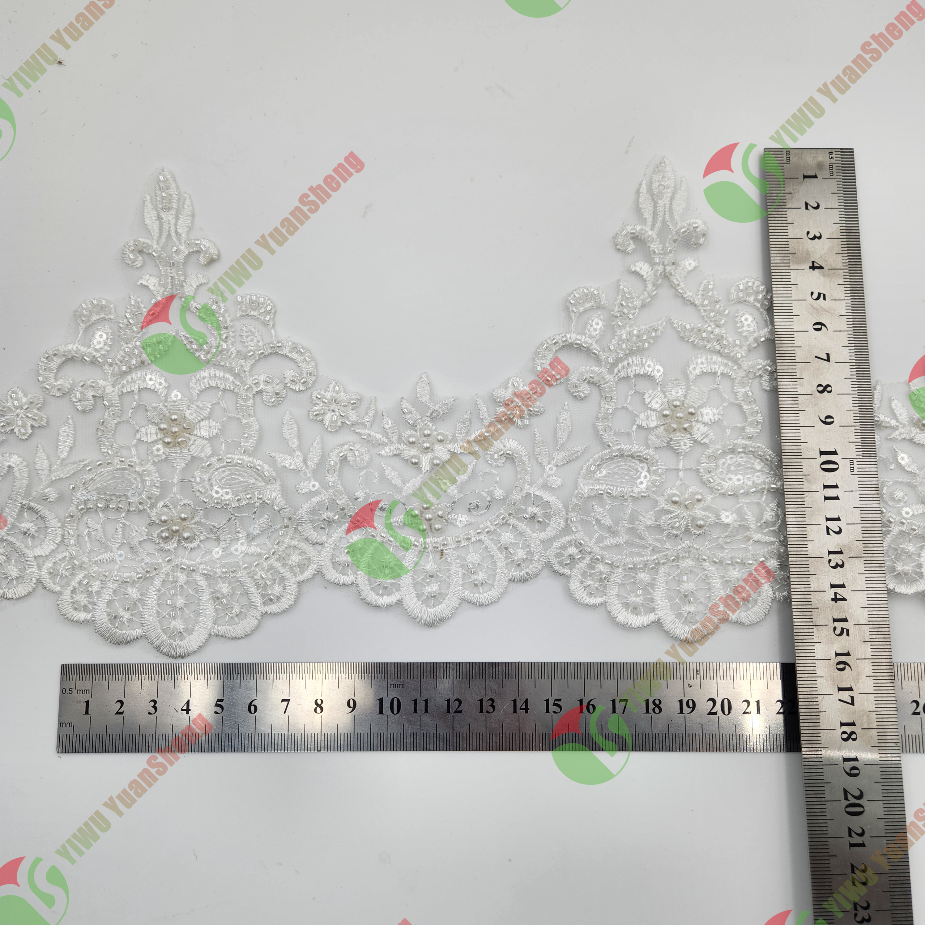 Glass bead mesh lace YS5011#