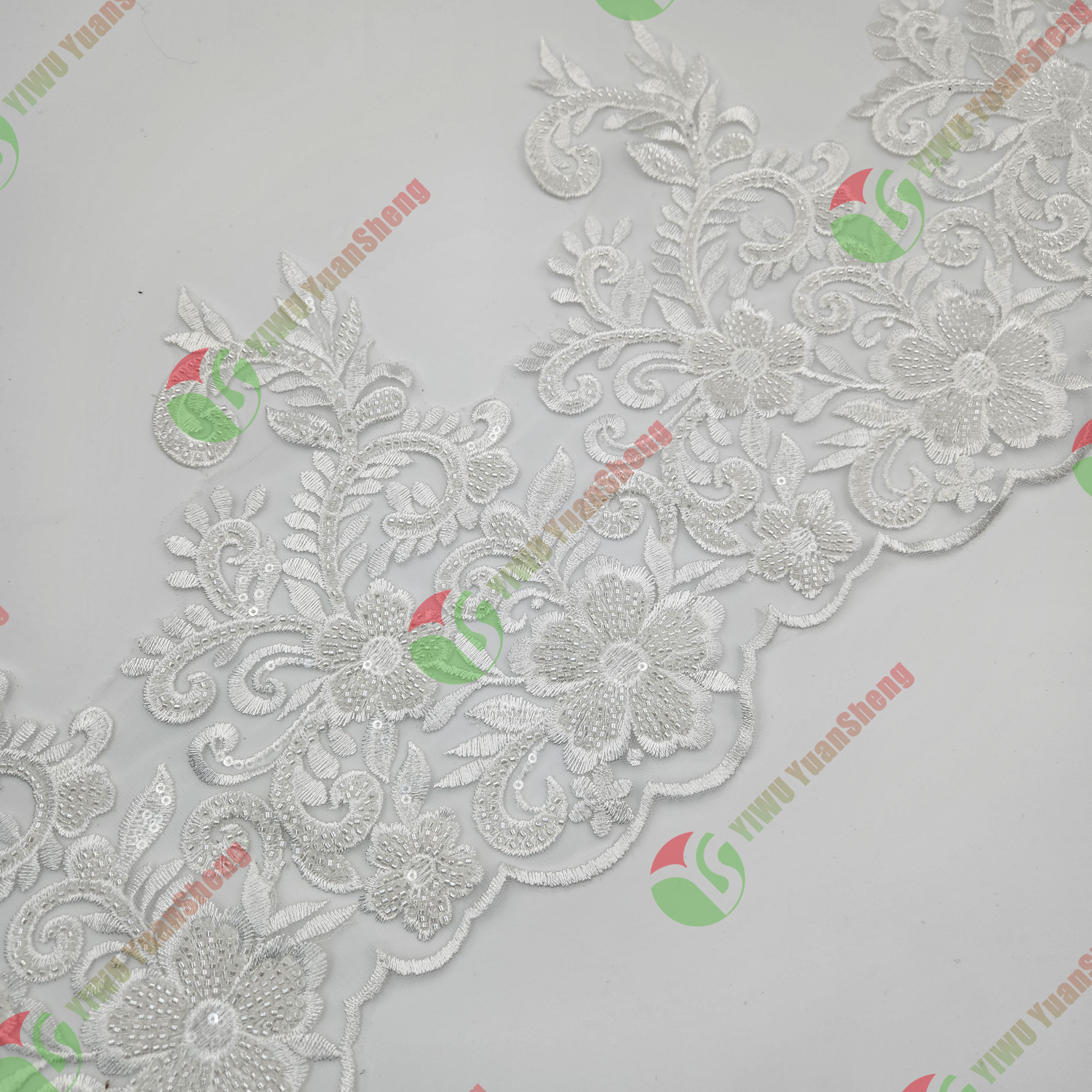 Glass bead mesh lace YS5126#