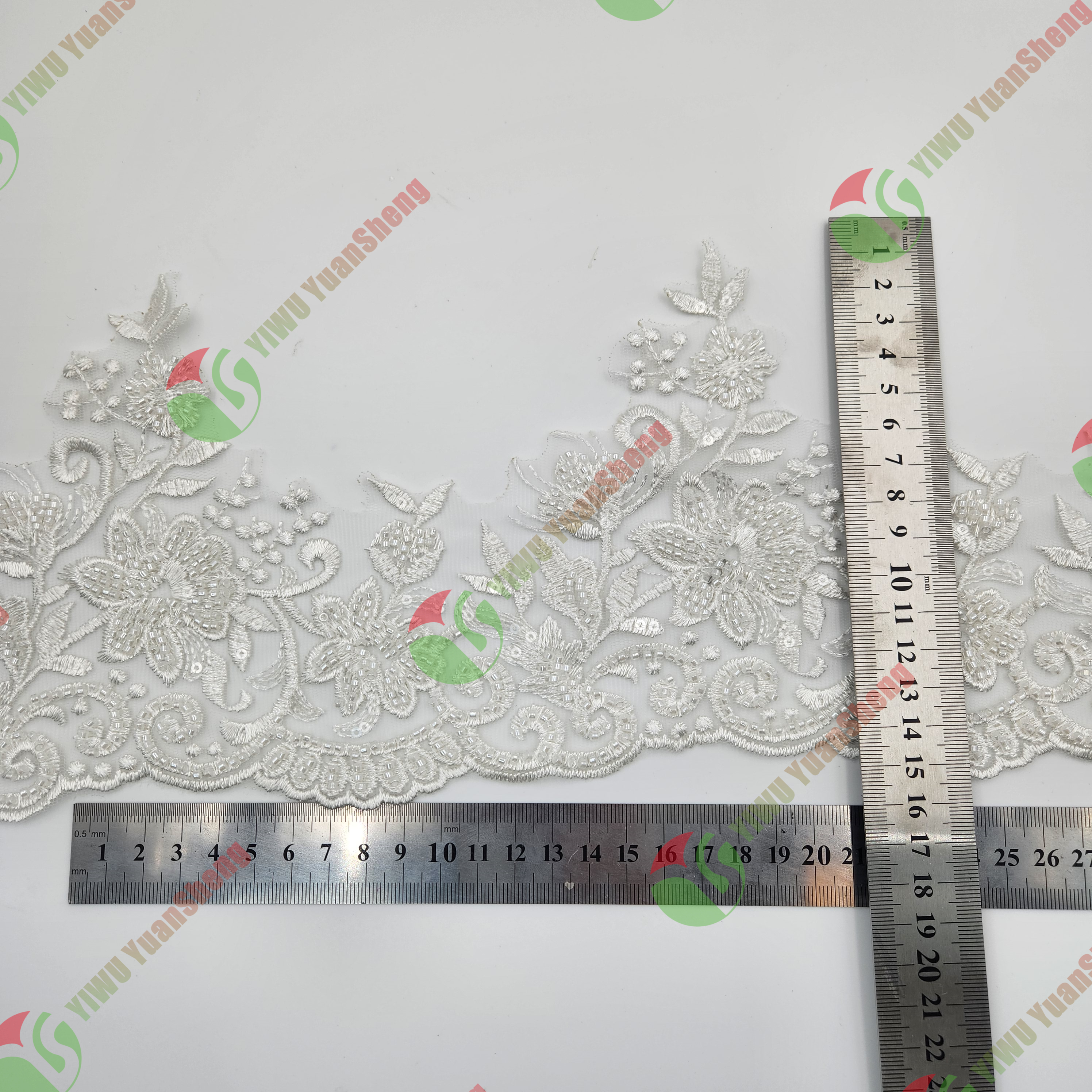 Glass bead mesh lace YS5145#