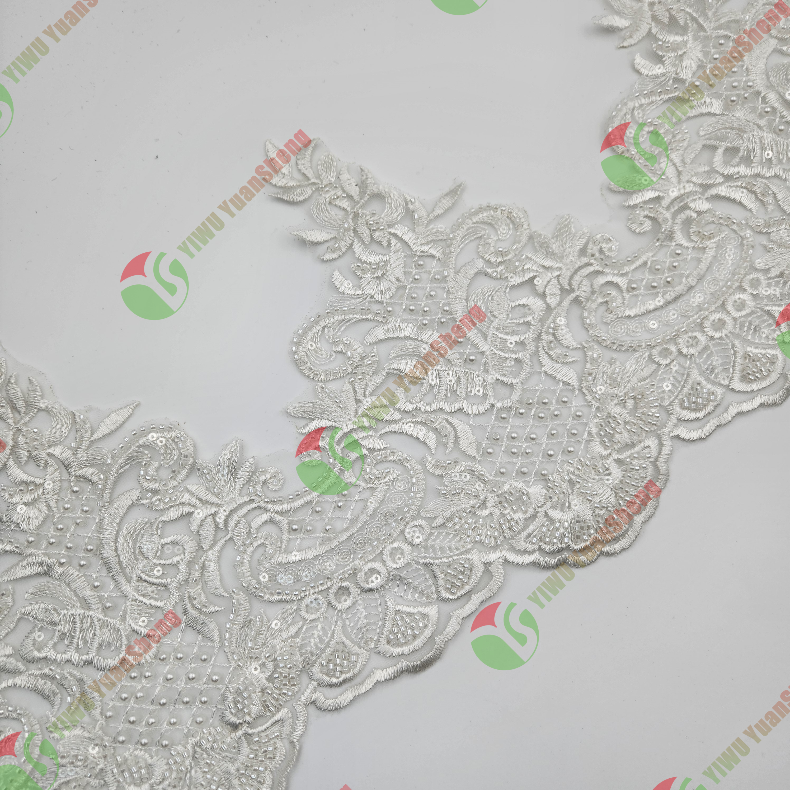 Glass bead mesh lace YS5019#