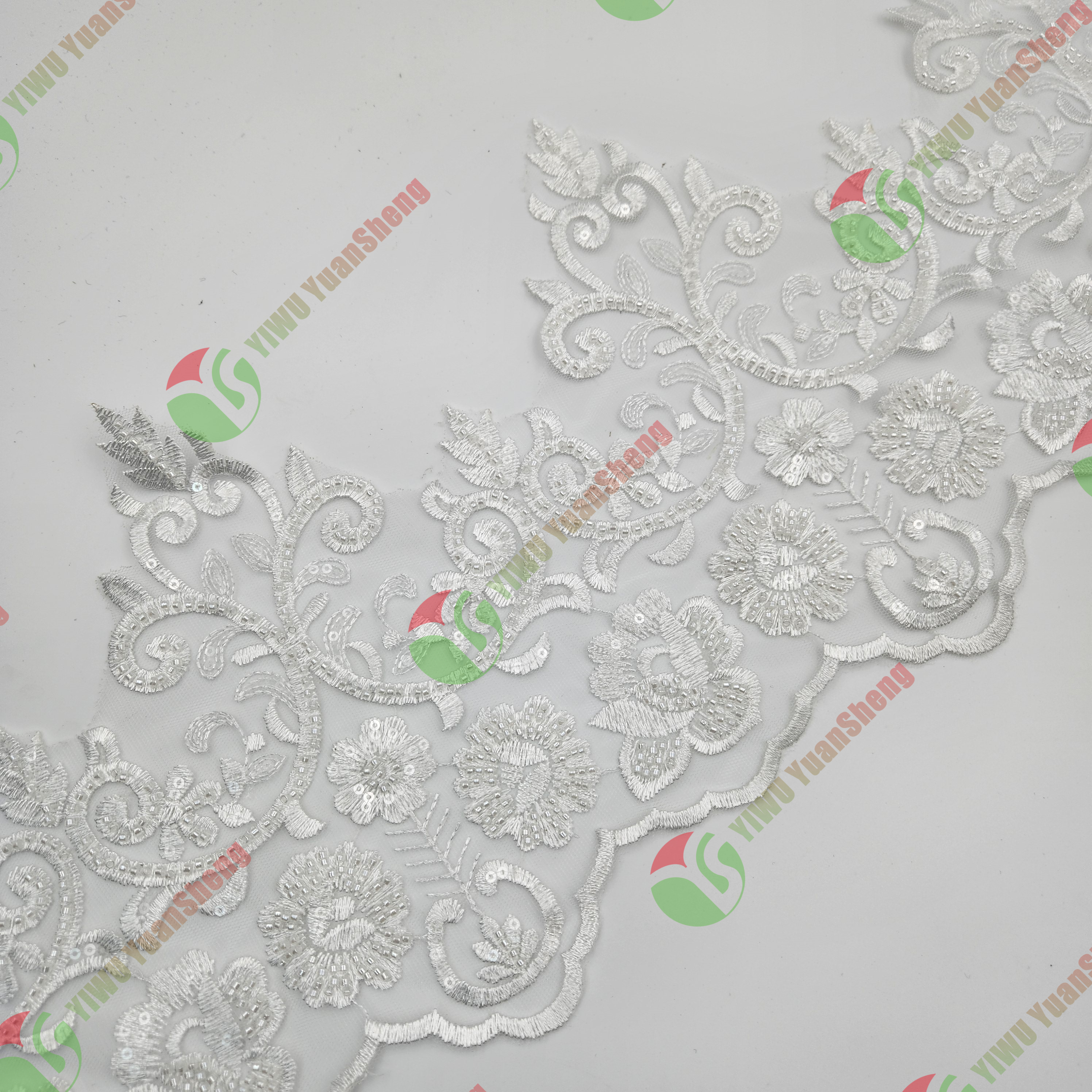 Glass bead mesh lace YS5025#