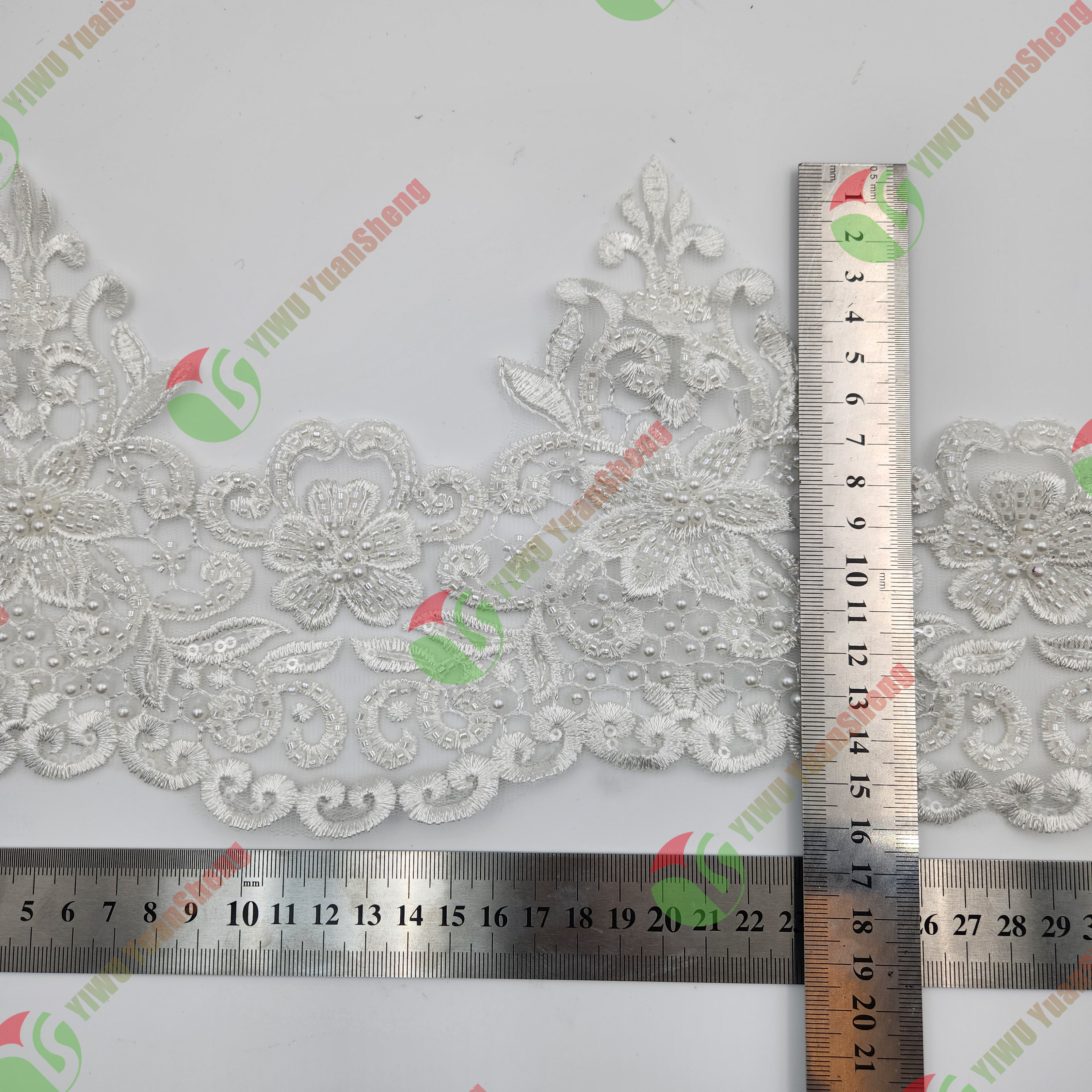 Glass bead mesh lace YS5029#
