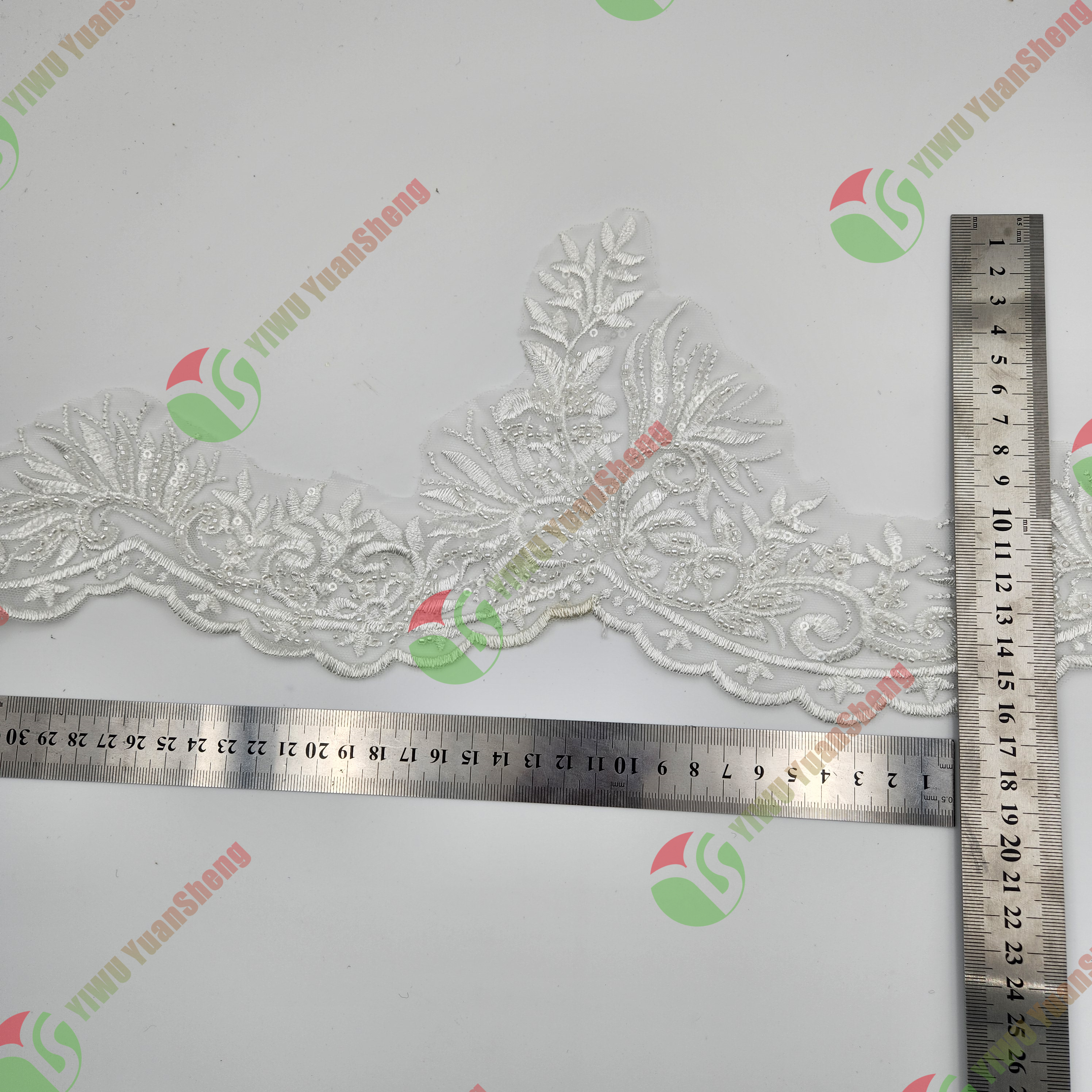 Glass bead mesh lace YS5031#