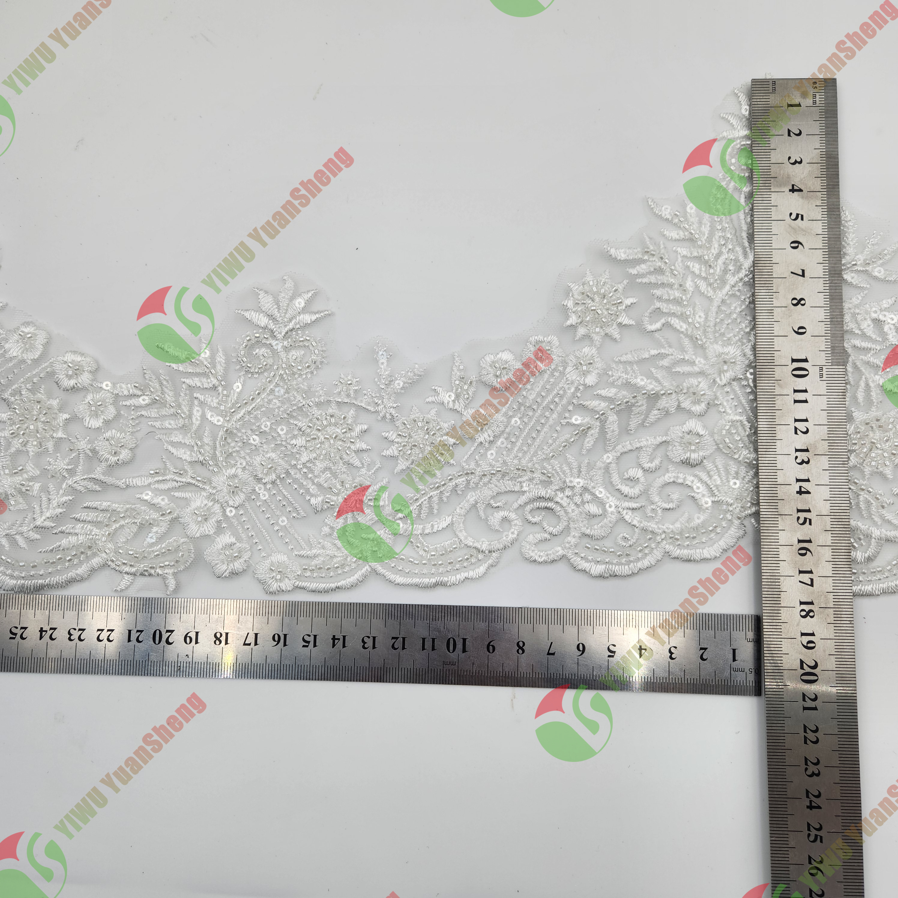 Glass bead mesh lace YS5031#