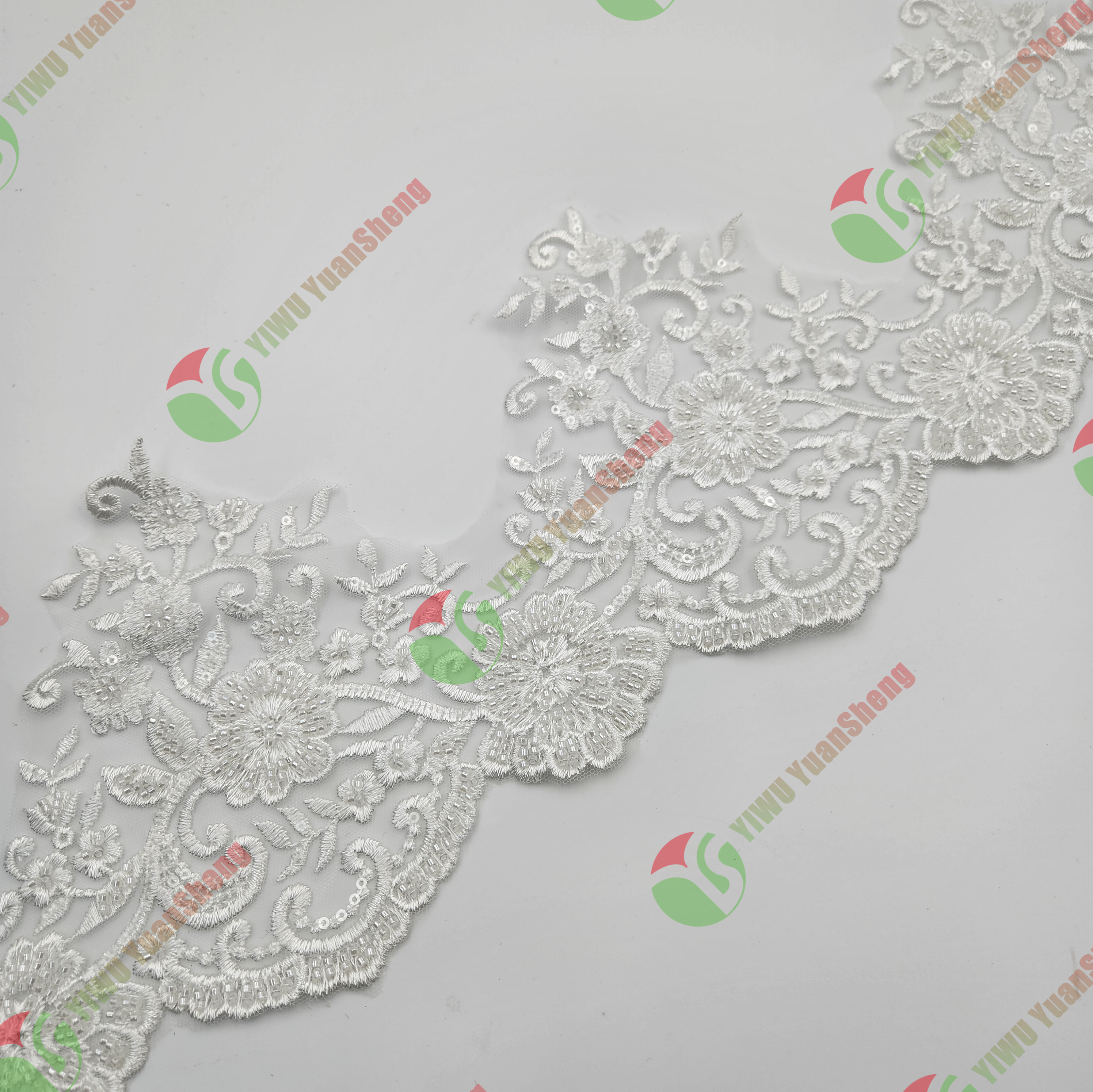 Glass bead mesh lace YS5041#