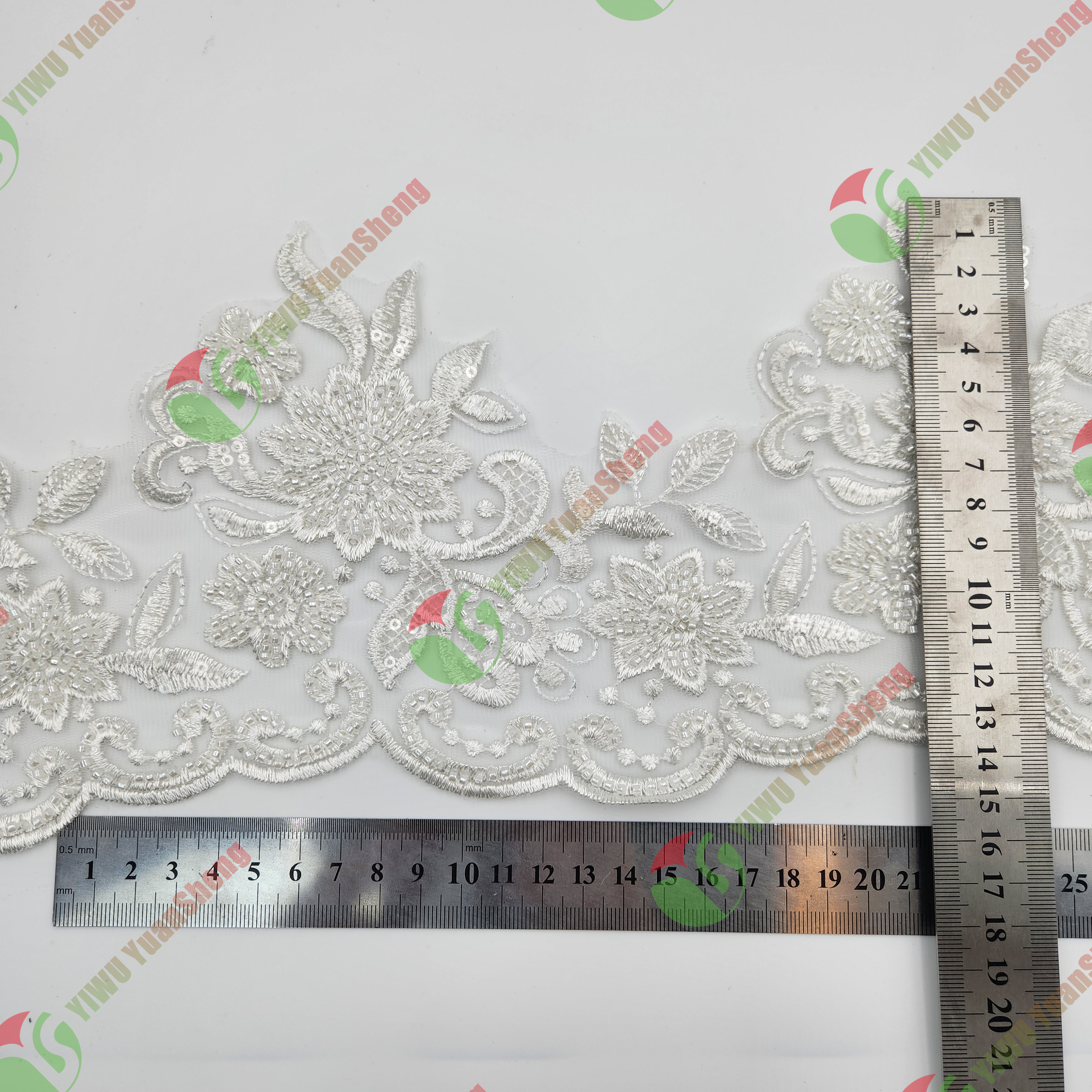 Glass bead mesh lace YS5050#