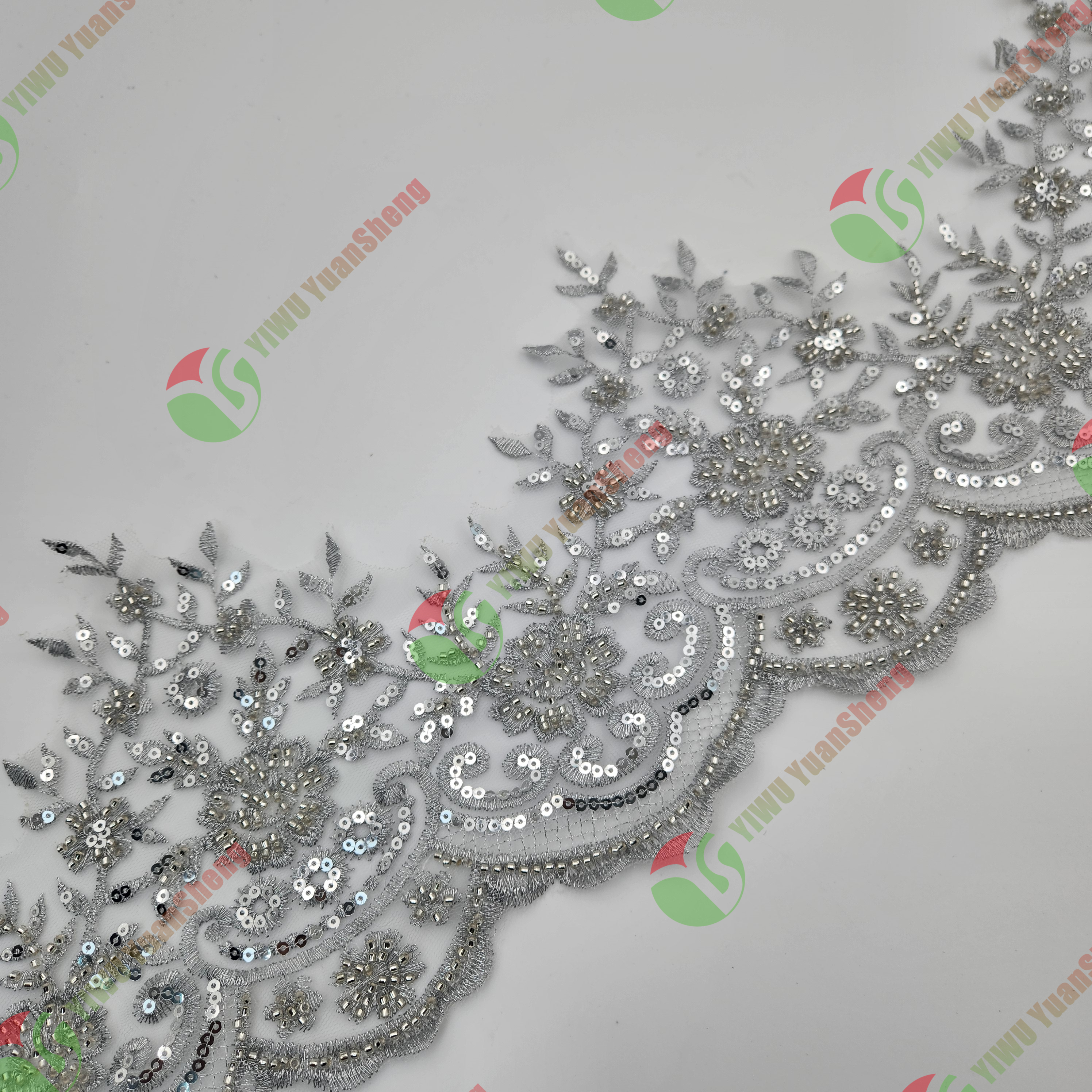 Glass bead mesh lace YS5056#