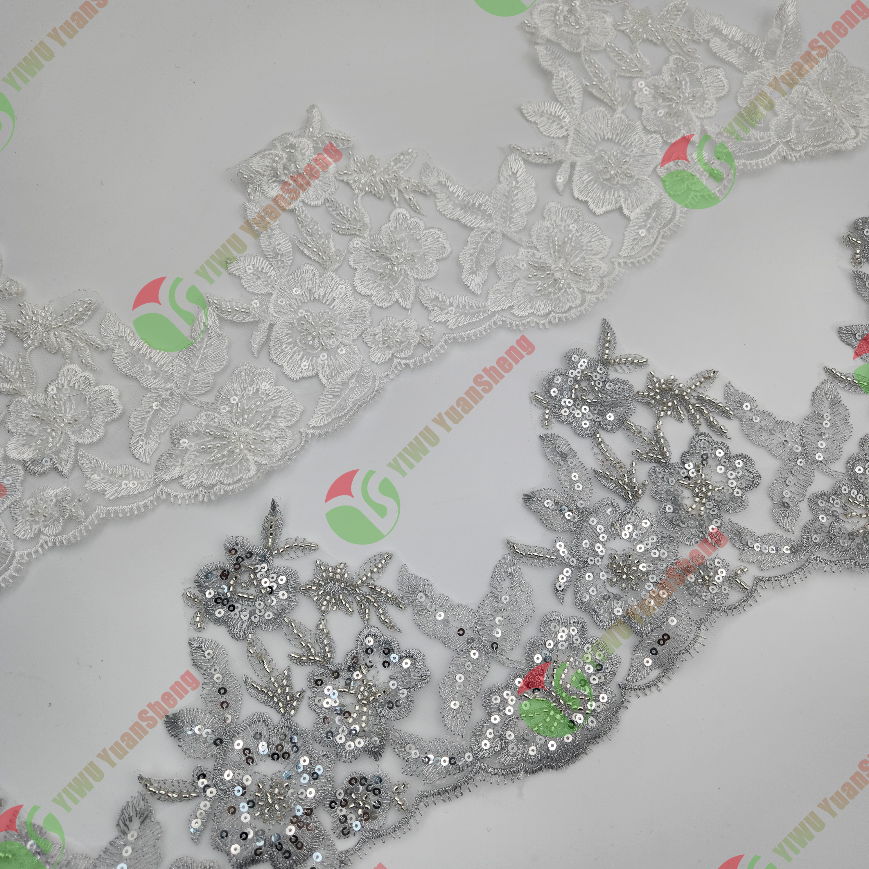 Glass bead mesh lace YS5062#