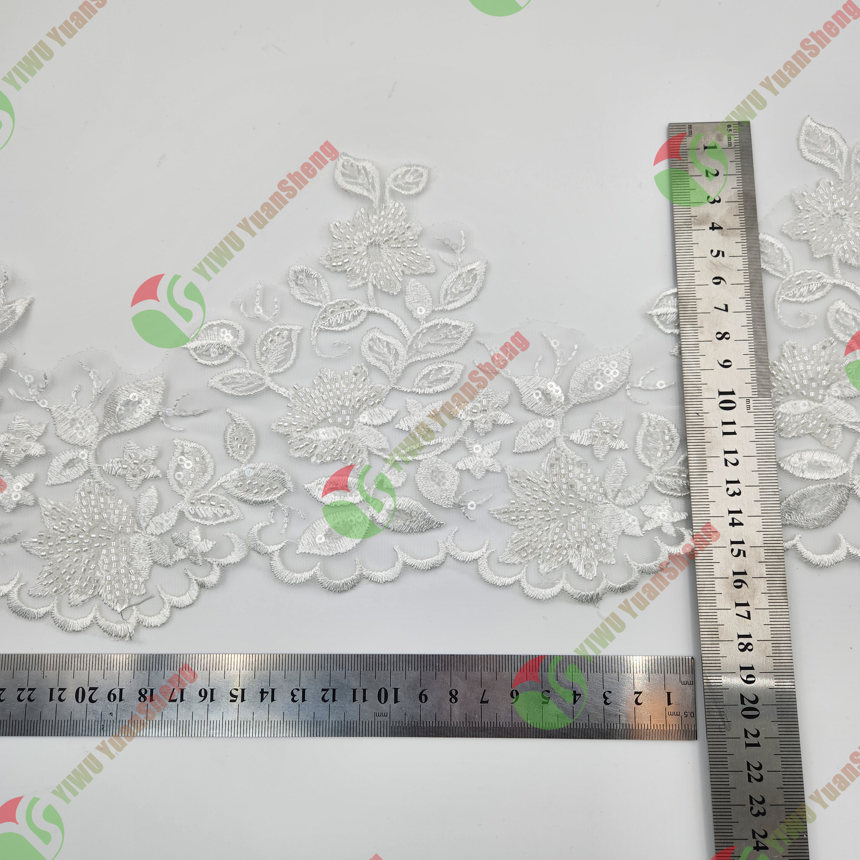 Glass bead mesh lace YS5089#