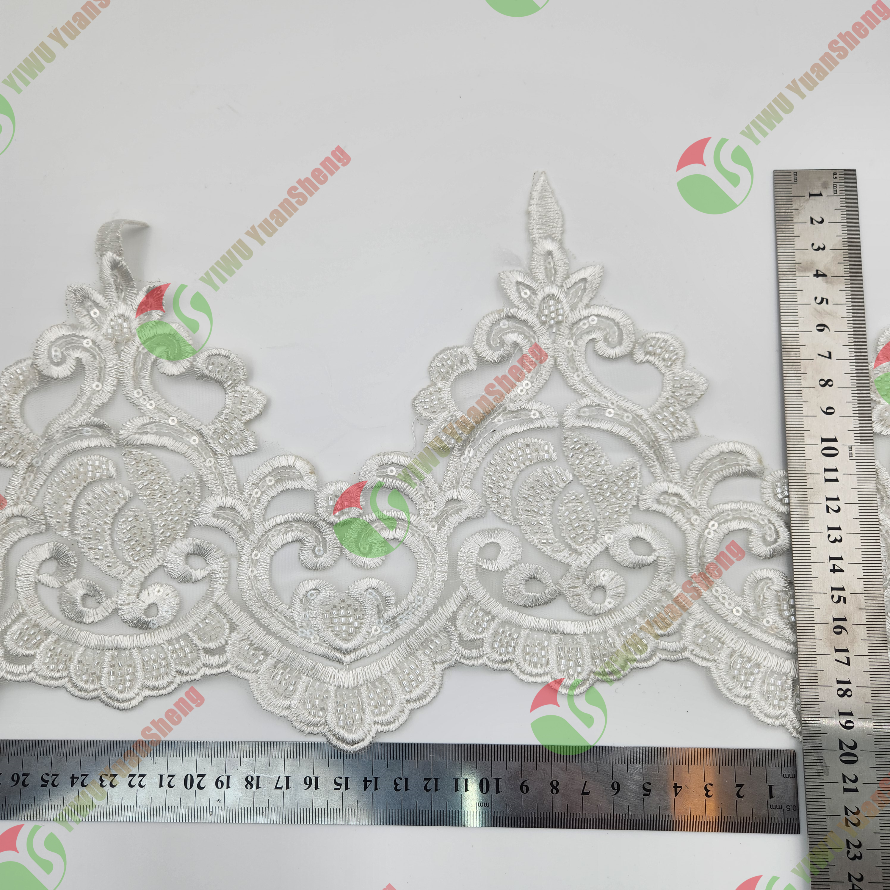 Glass bead mesh lace YS5092#