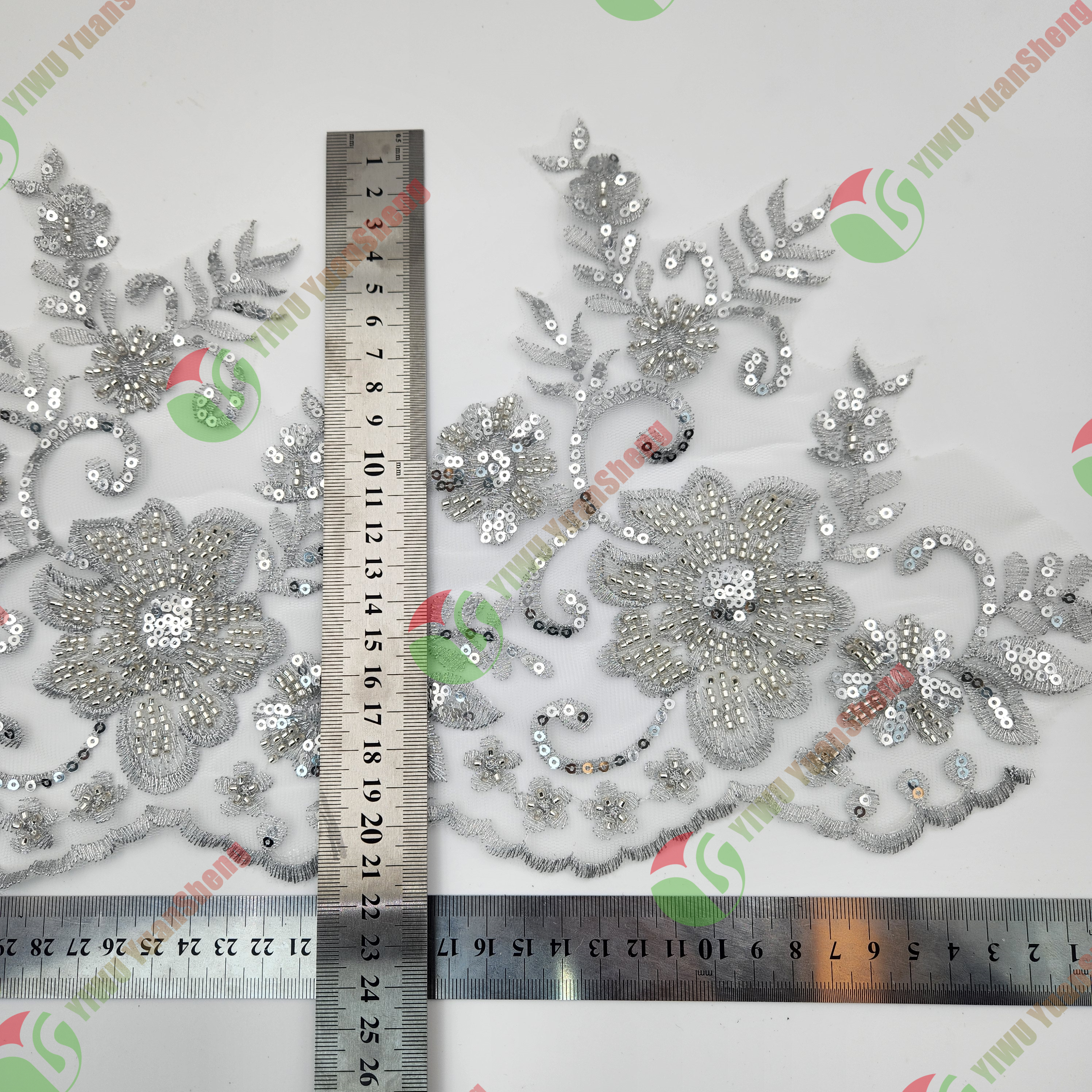 Glass bead mesh lace YS5100#