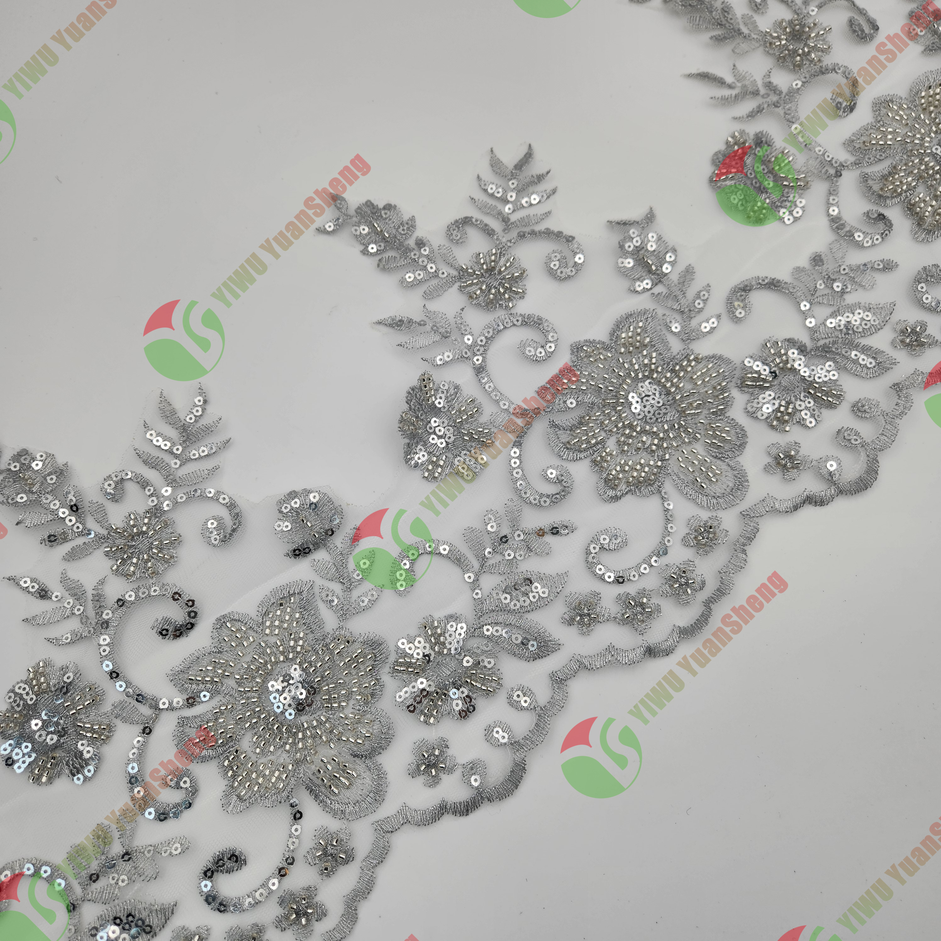 Glass bead mesh lace YS5100#