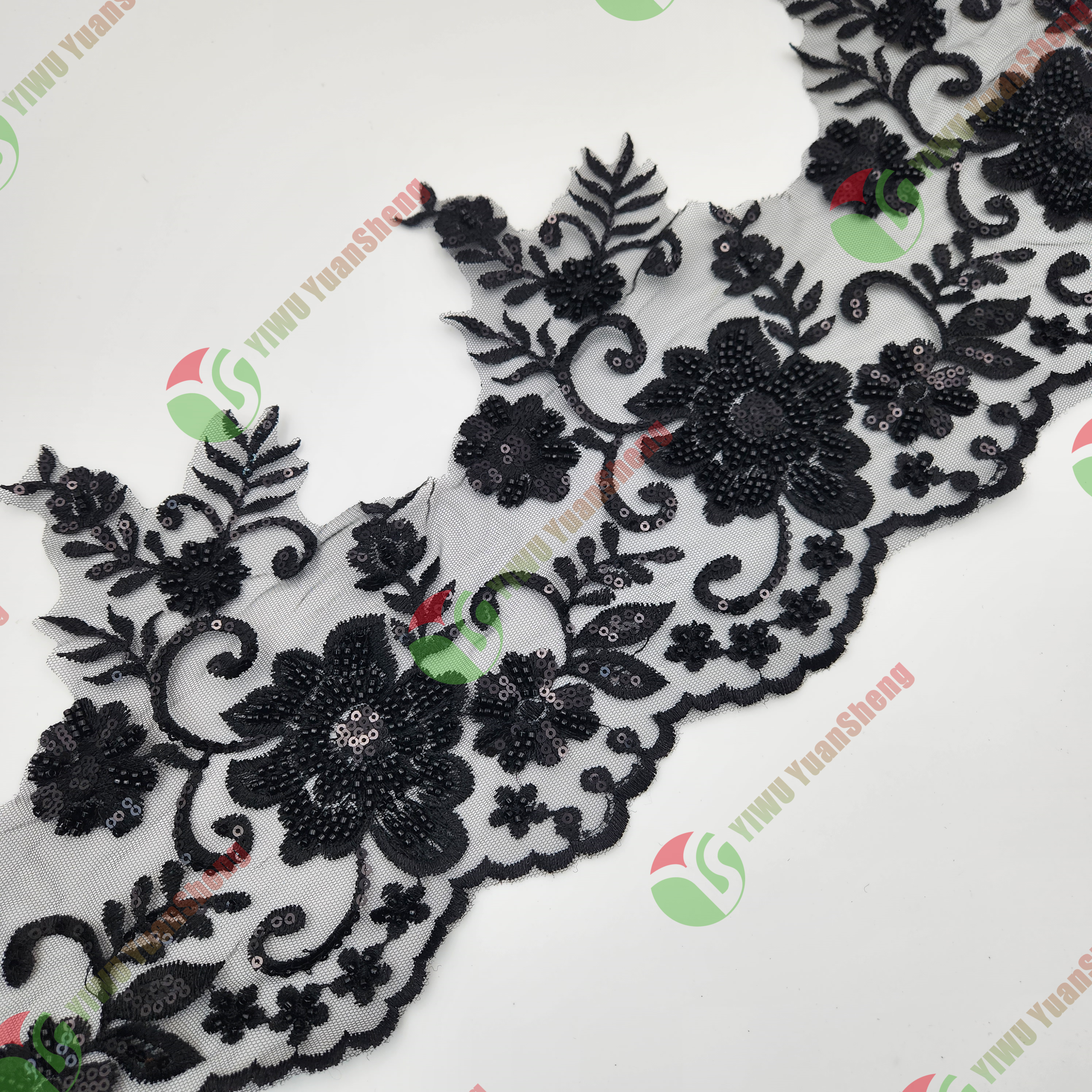 Glass bead mesh lace YS5100#