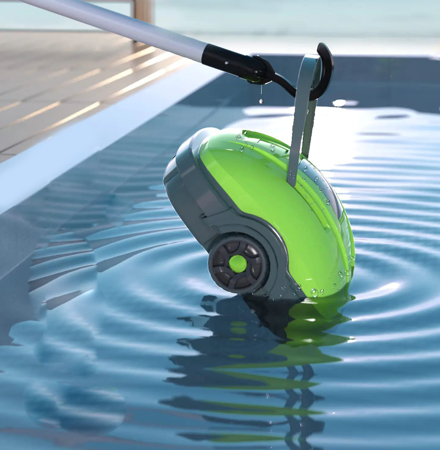 Corporationless swimming pool cleaning robot