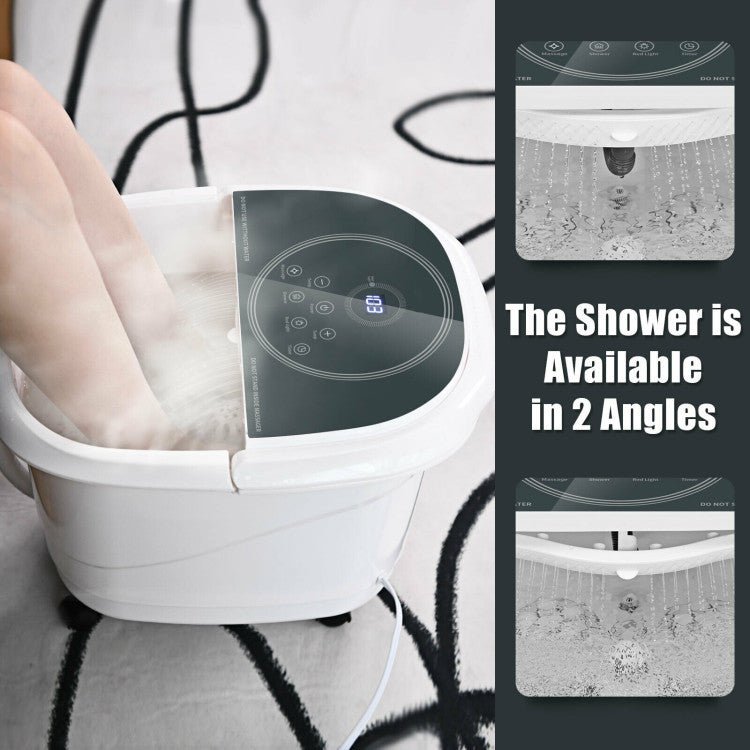 Best 2023 Electric Shiatsu Foot Spa Bath Massager With 3-Angle Shower