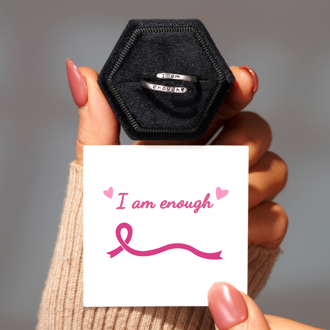 I Am Enough Engraved Ring