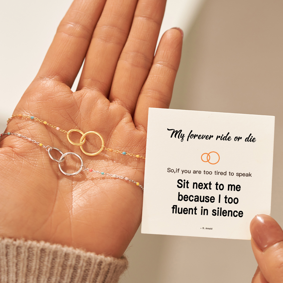 To Ride Or Die Silent Understanding Sisterhood Bracelet