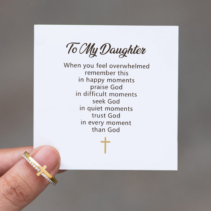 To My Daughter Divine Harmony Ring