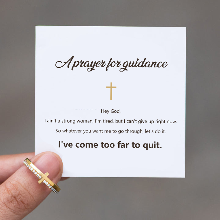 I've Come Too Far To Quit Cross Ring