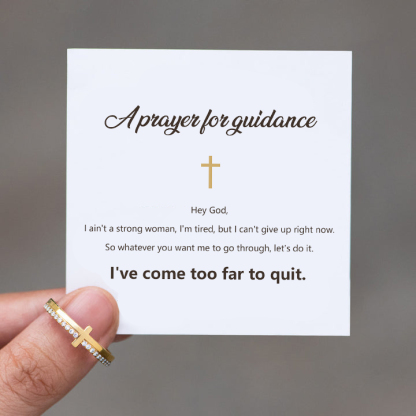 I've Come Too Far To Quit Cross Ring