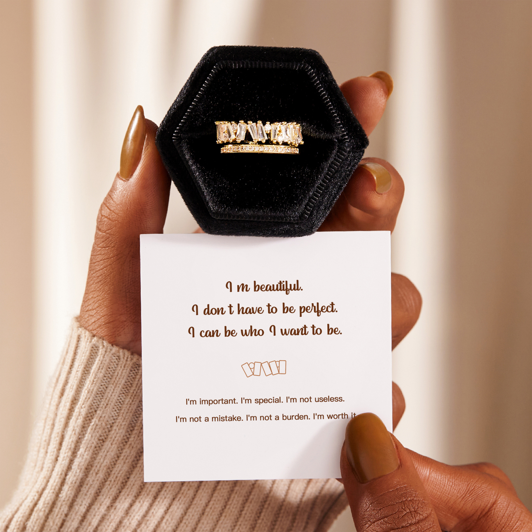 I Don't Have To Be Perfect Beautiful Broken Ring