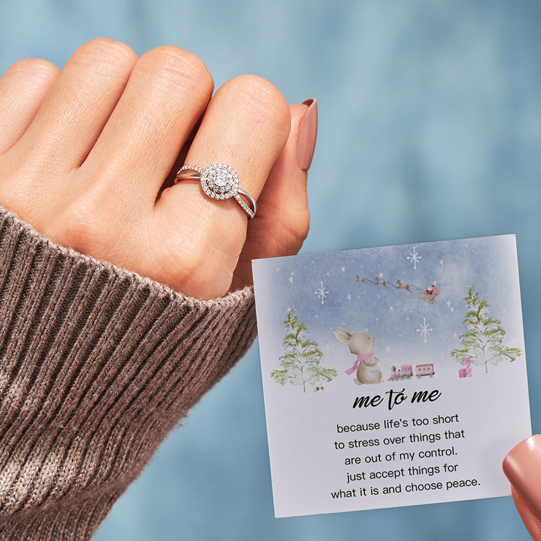 Me To Me Christmas Gift Choose Peace Ring