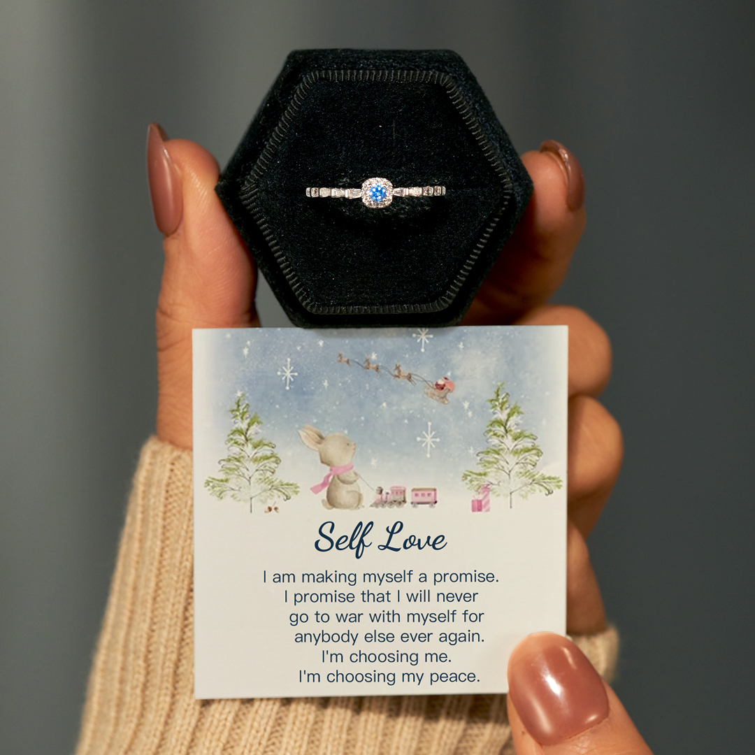  I'm Choosing My Peace Blue Ring