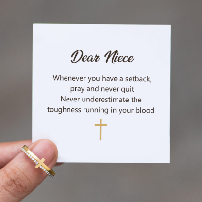 Never Underestimate The Toughness Cross Ring