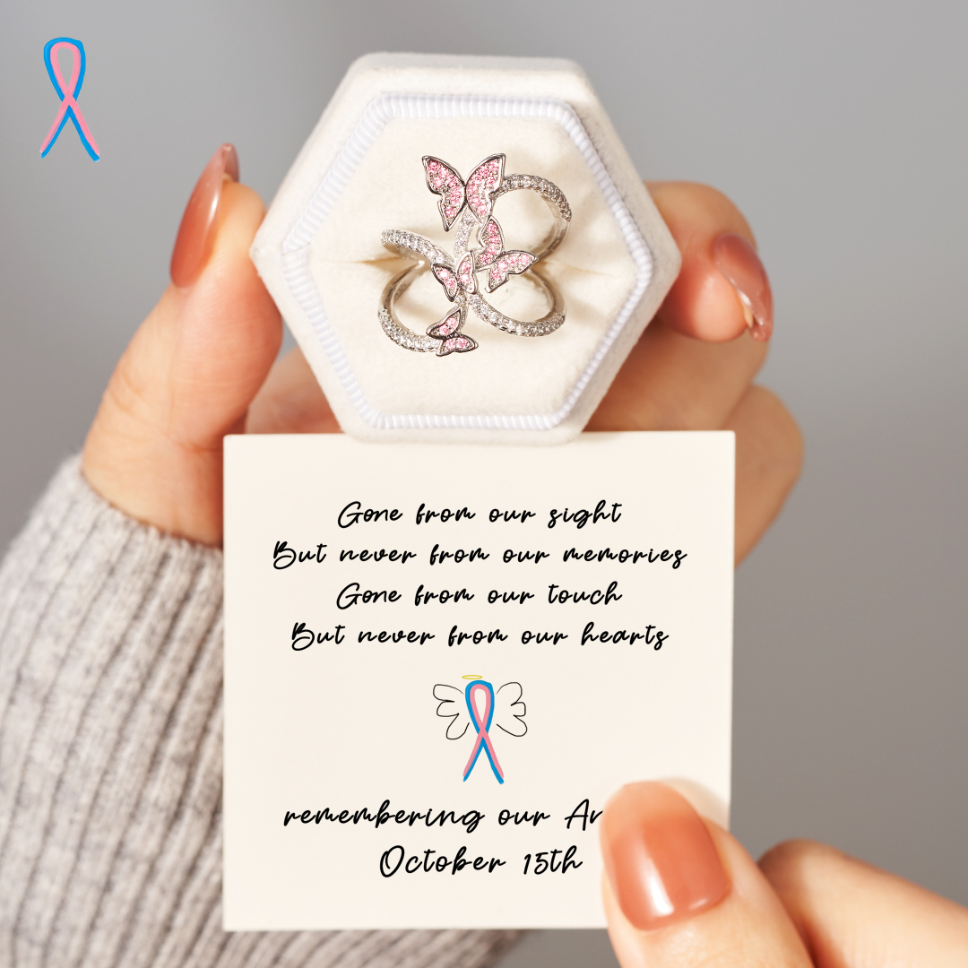 Remembering Our Angels Butterfly Ring