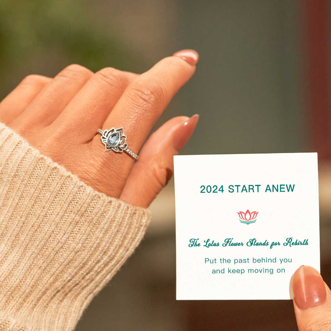 2024 Start Anew Lotus Flower Ring