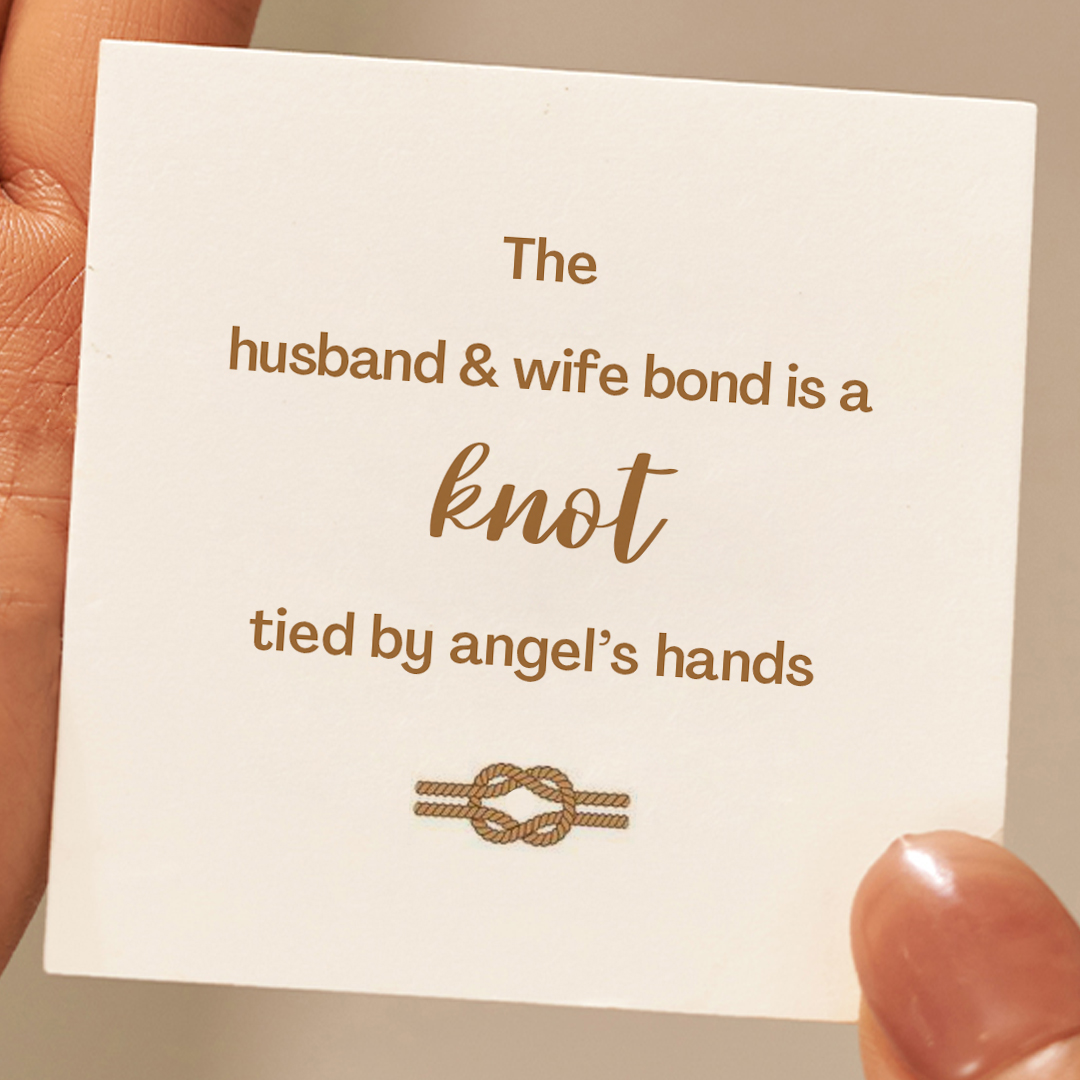 Husband & Wife Bond Knot Bracelets