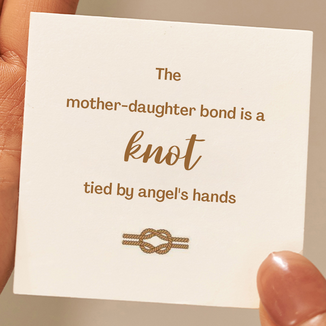 Mother&Daughter Bond Knot Gold and silver Mosaic Bracelet
