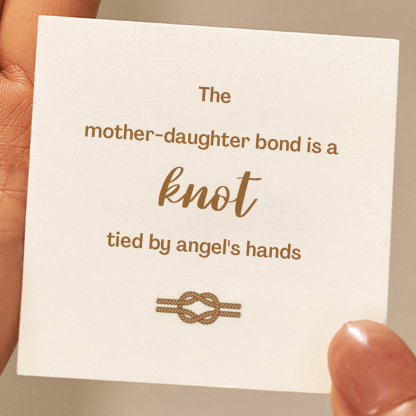 Mother&Daughter Bond Knot Gold and silver Mosaic Bracelet