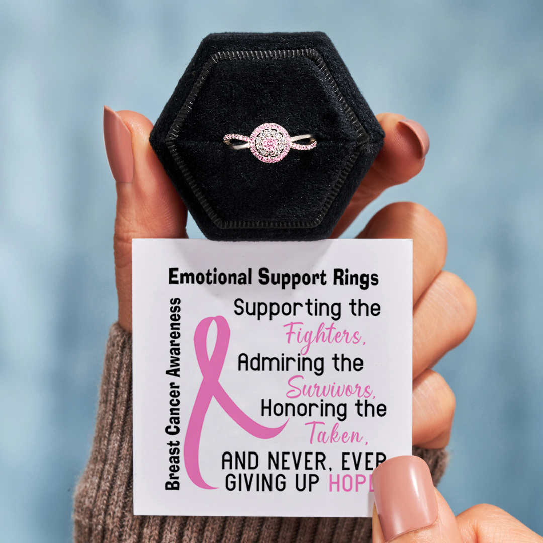 Emotional Support Pink Circle Ring