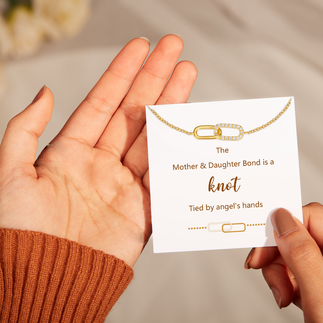Mother And Daughter Forever Linked Knot Bracelets