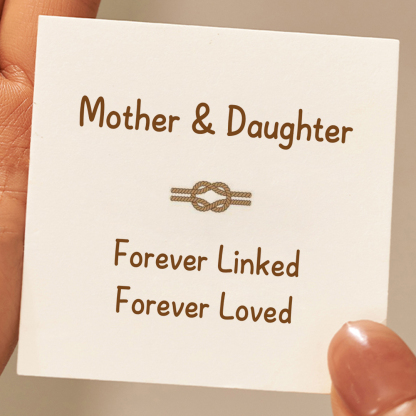 Mother & Daughter Forever Loved Knot Bracelets