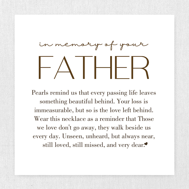 Loss Of Father Memorial Bracelet